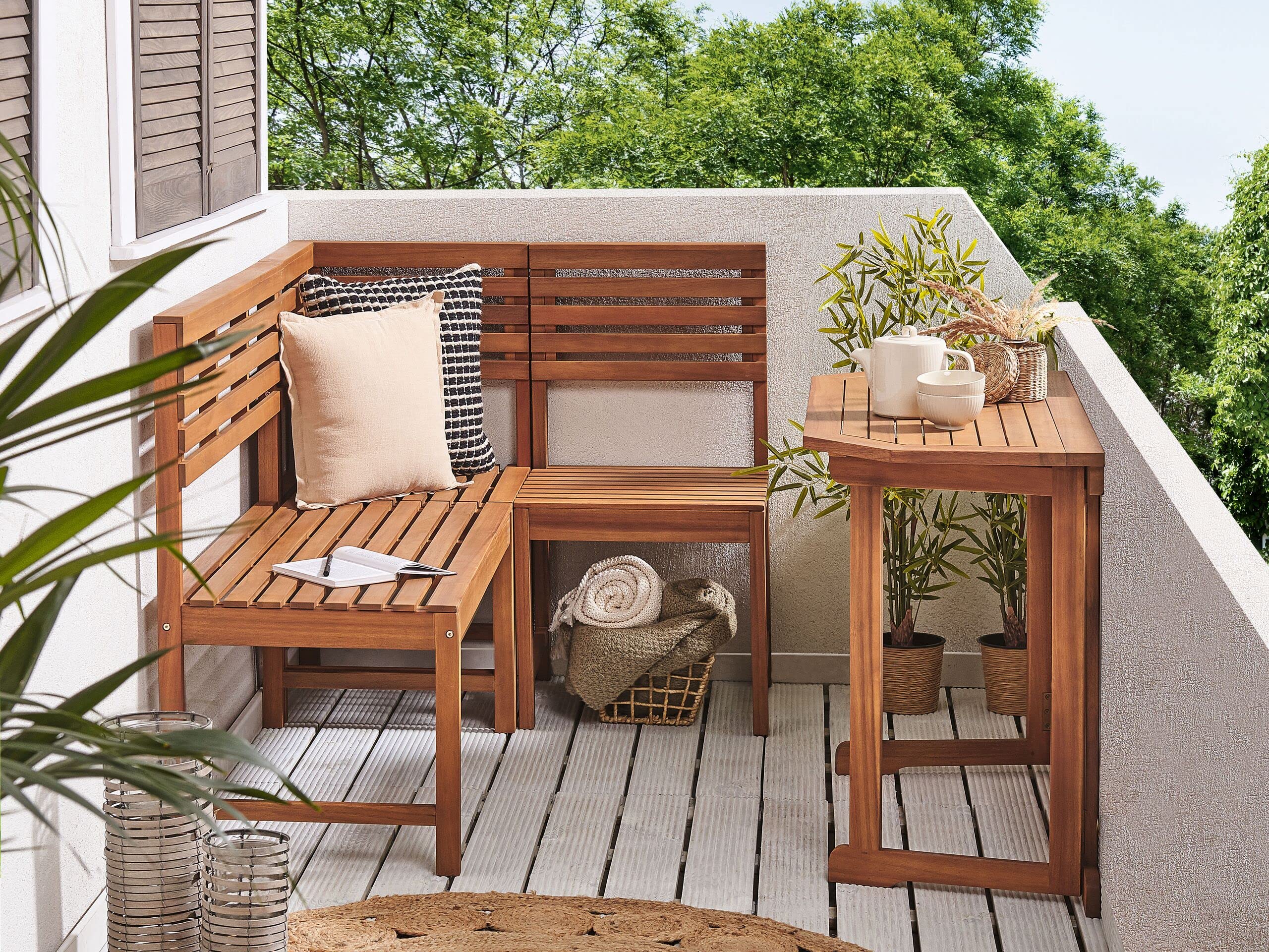 beliani-treia-garten-eckbank-akazienholz-4-teilig-klapptisch image 2