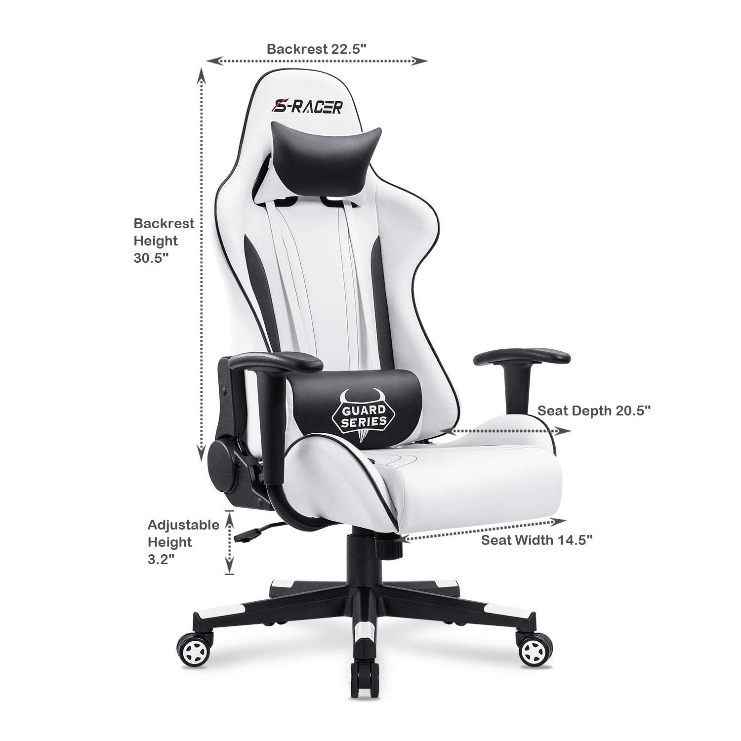 homall-gaming-chair-s-racer-gamer-stuhl-wei-mit-pu-leder image 7