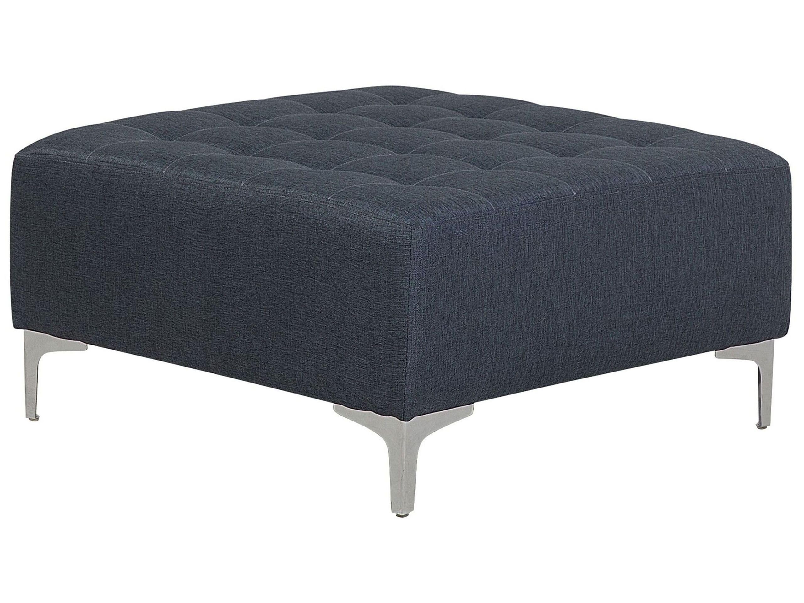 beliani-aberdeen-ottomane-dunkelgrau-stoffhocker image 1