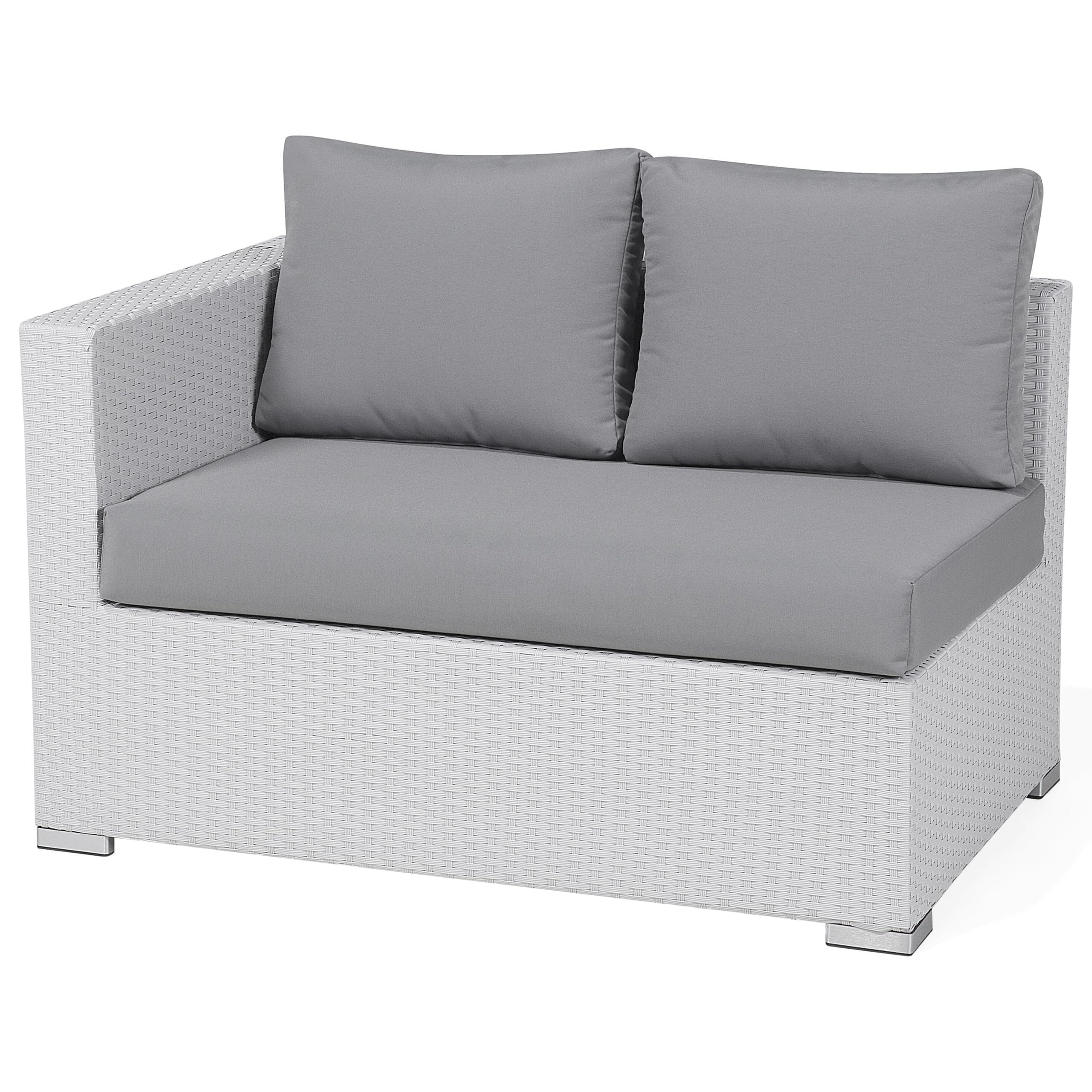 beliani-gartenset-polyrattan-lounge-wei-grau-xxl-8-sitzer-modular image 5