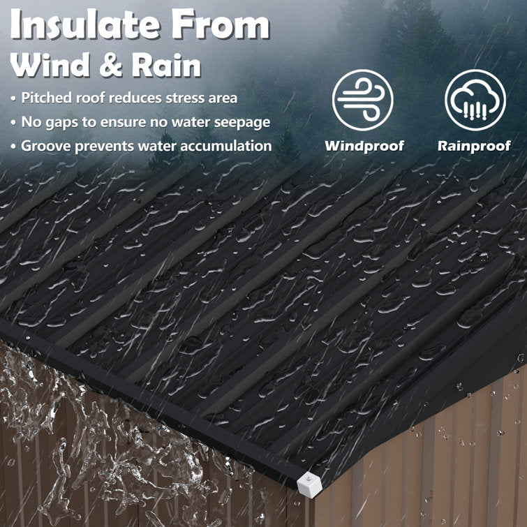 homall-metal-shed-ger-tehaus-metall-braun-10x10-ft image 5