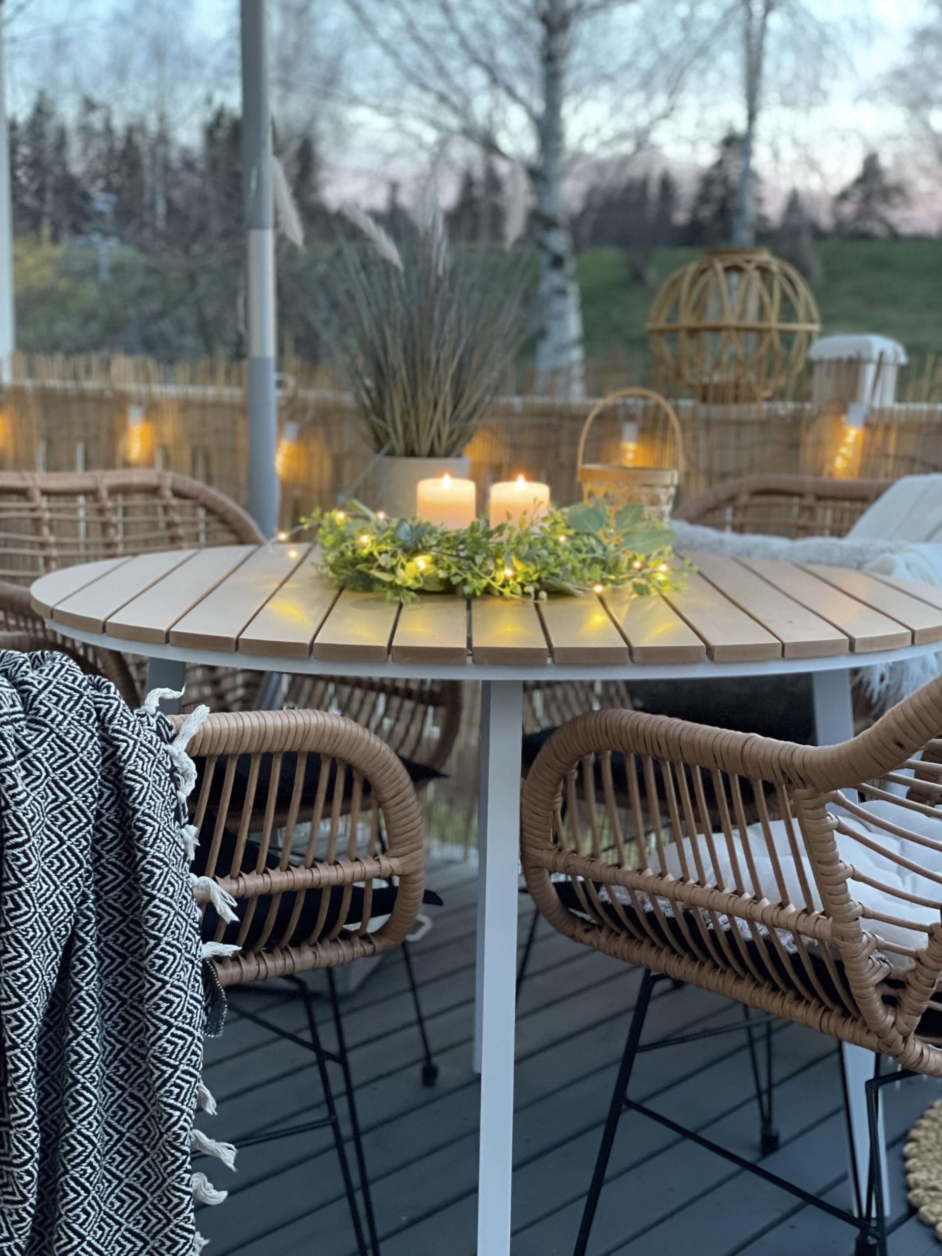 beliani-cavoli-gartentisch-rund-105-cm-wei-holzfarbton-alu image 8