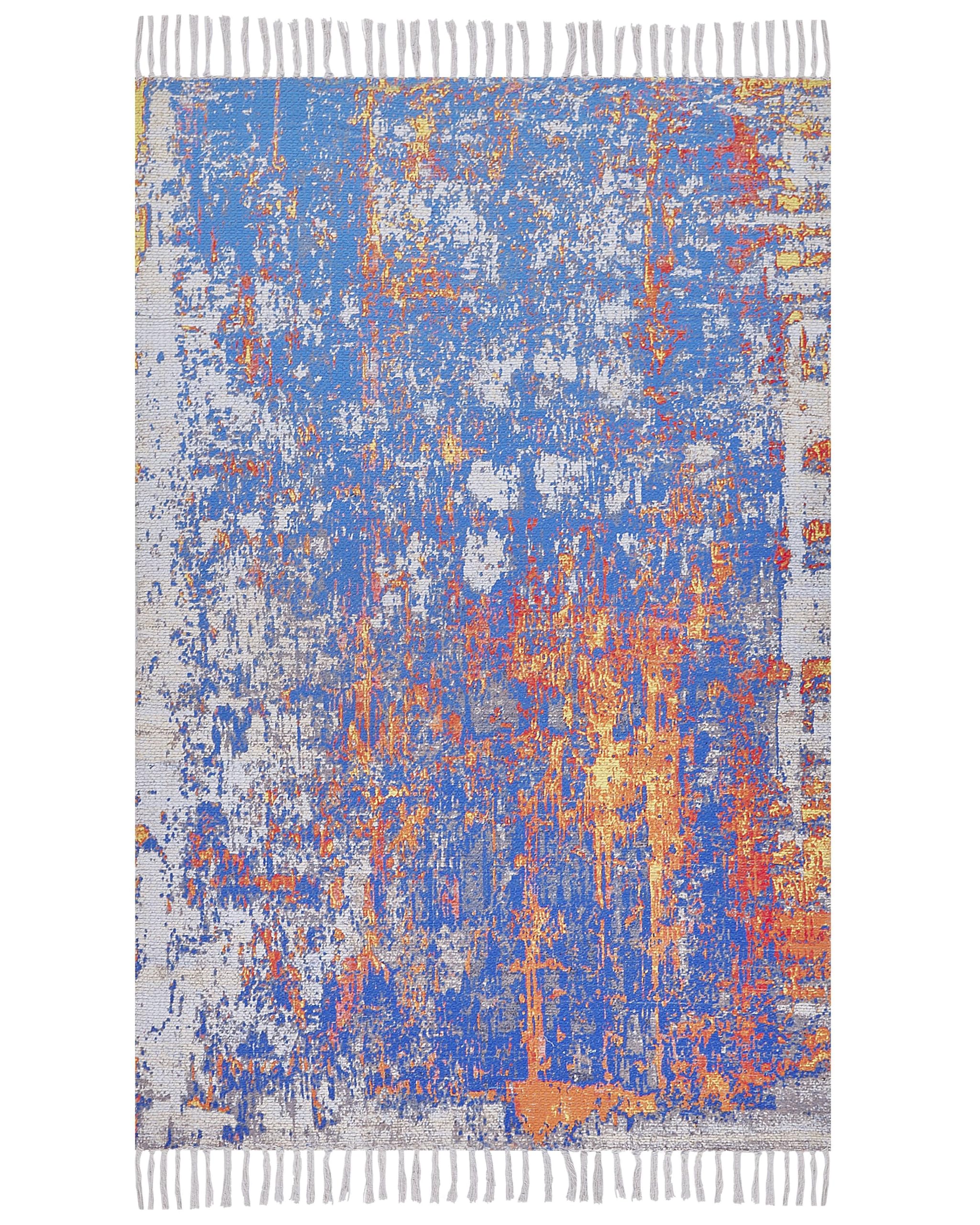 beliani-acarlar-teppich-140-x-200-cm-bunt-abstrakt-kurzflor image 6