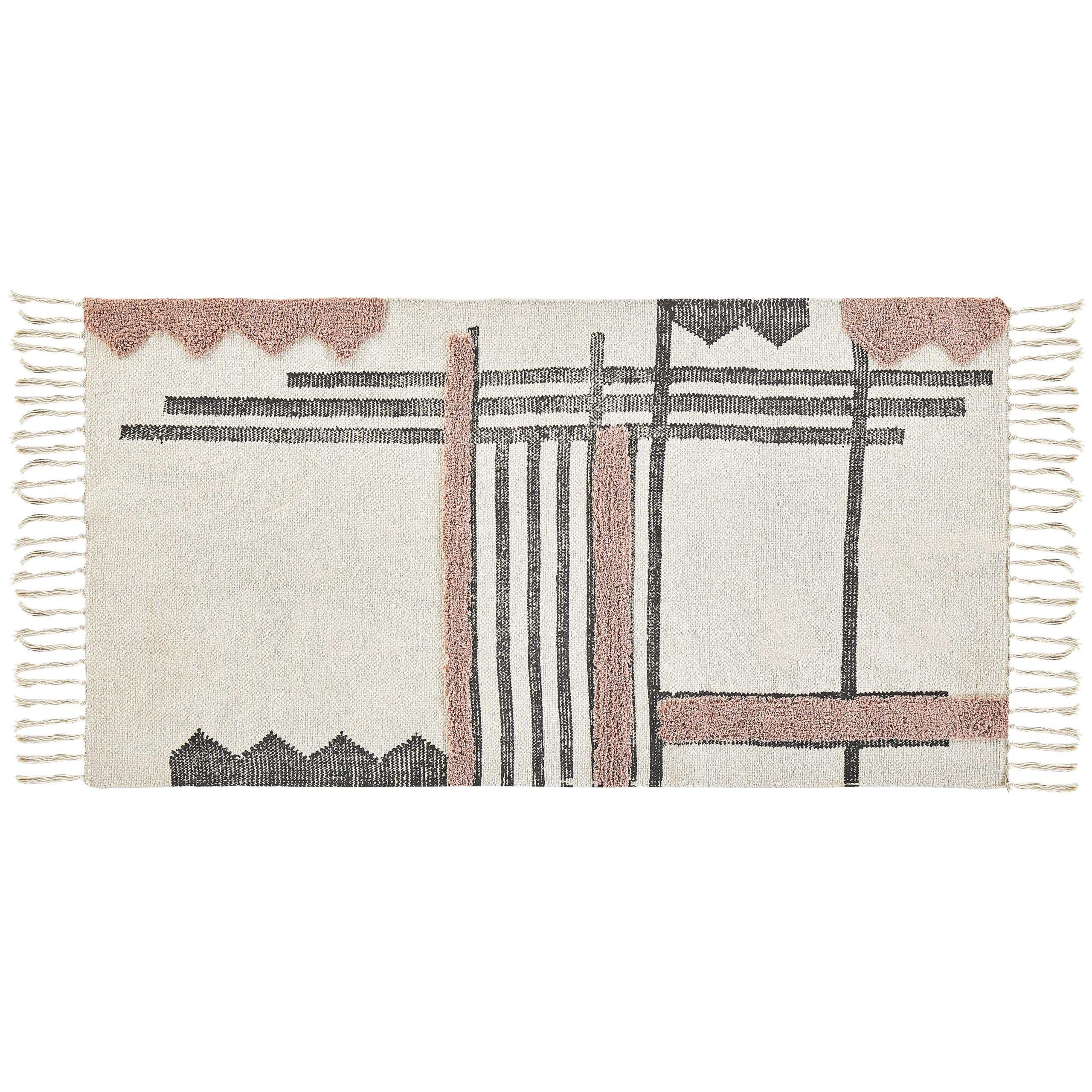 beliani-muradiye-l-ufer-80x150-baumwolle-beige-abstrakt image 4