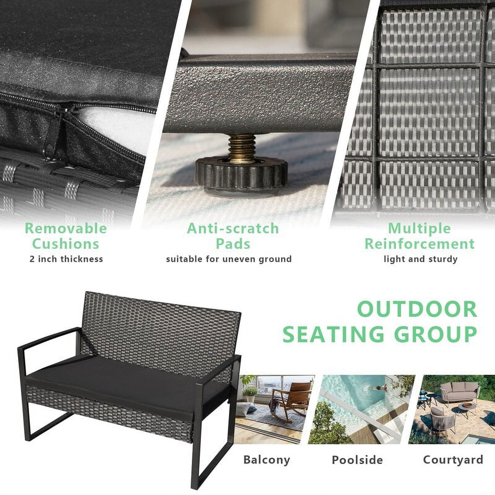 homall-patio-furniture-rattan-set-4tlg-schwarz-mit-tisch image 5