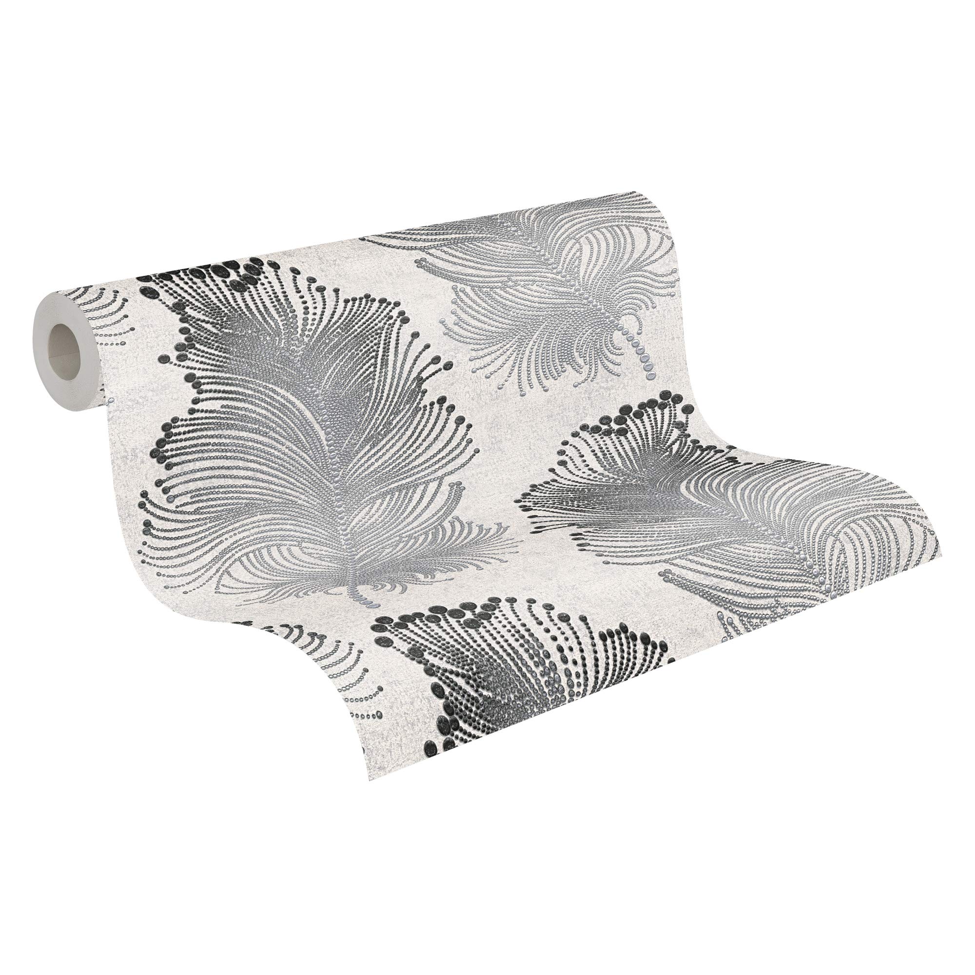 a-s-cr-ation-bohemian-96045-6-vliestapete-federn-metallic image 1