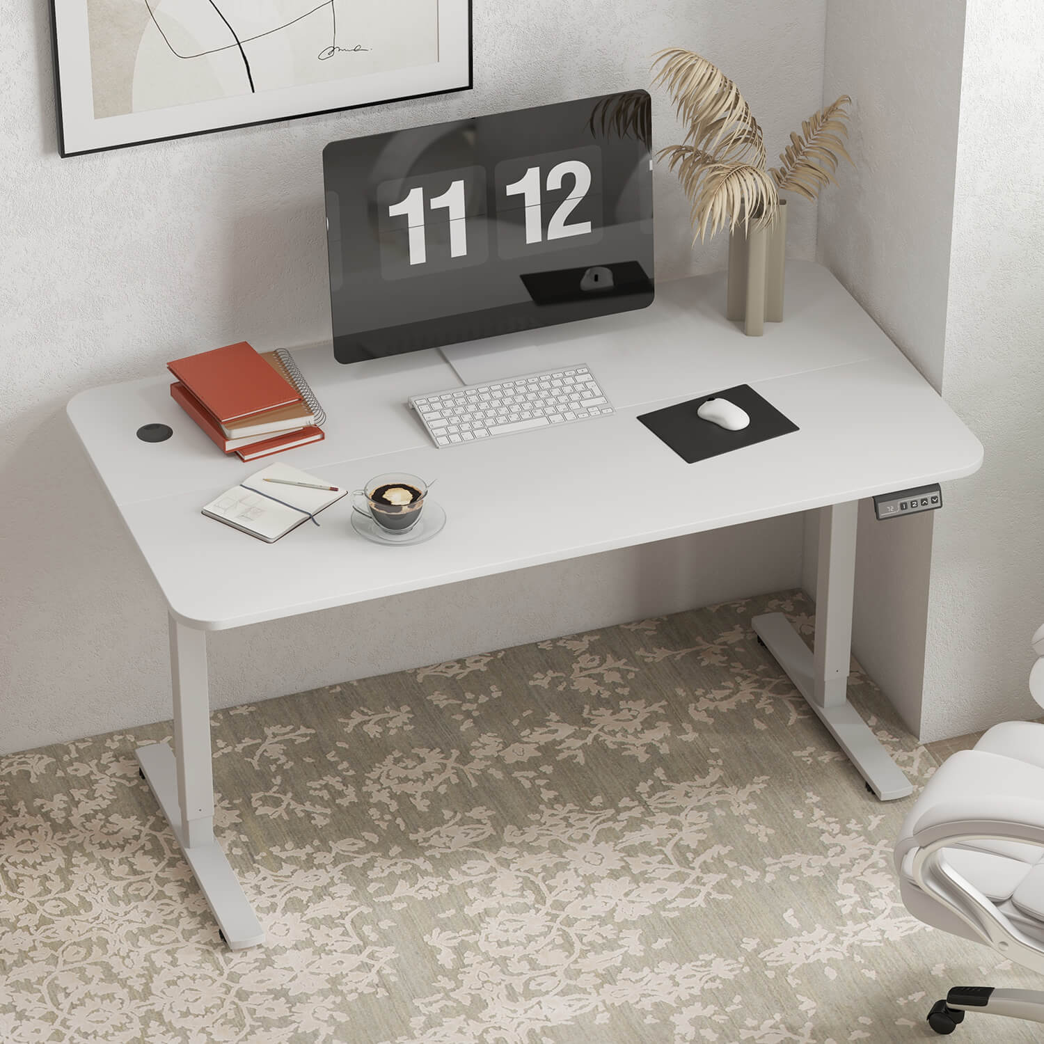 homall-standing-desk-schreibtisch-140-cm-elektrisch-schwarz image 2