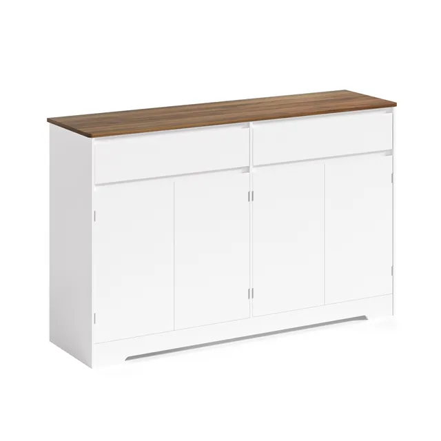 bealife-schr-nke-ap55-k-chenbuffet-wei-140cm-retro image 1