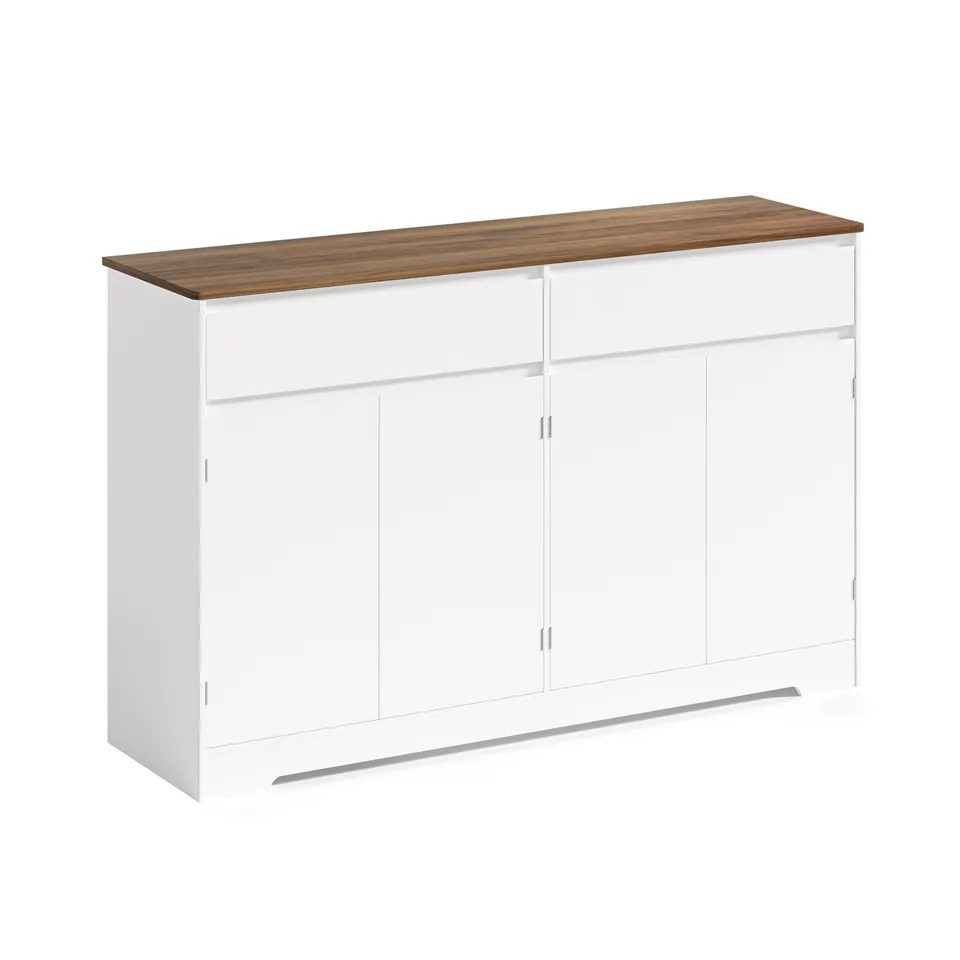 bealife-schr-nke-ap55-k-chenbuffet-wei-140cm-retro image 1
