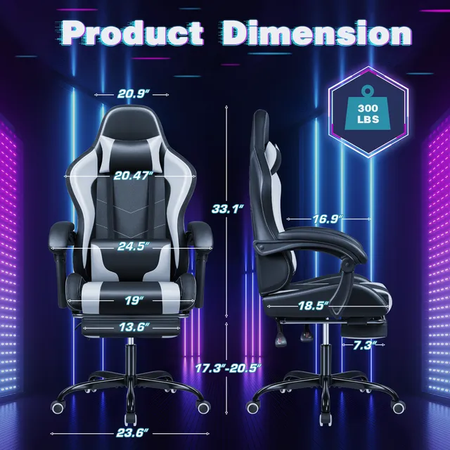homall-gaming-desk-set-tisch-stuhl-l-form-rgb-schwarz image 1