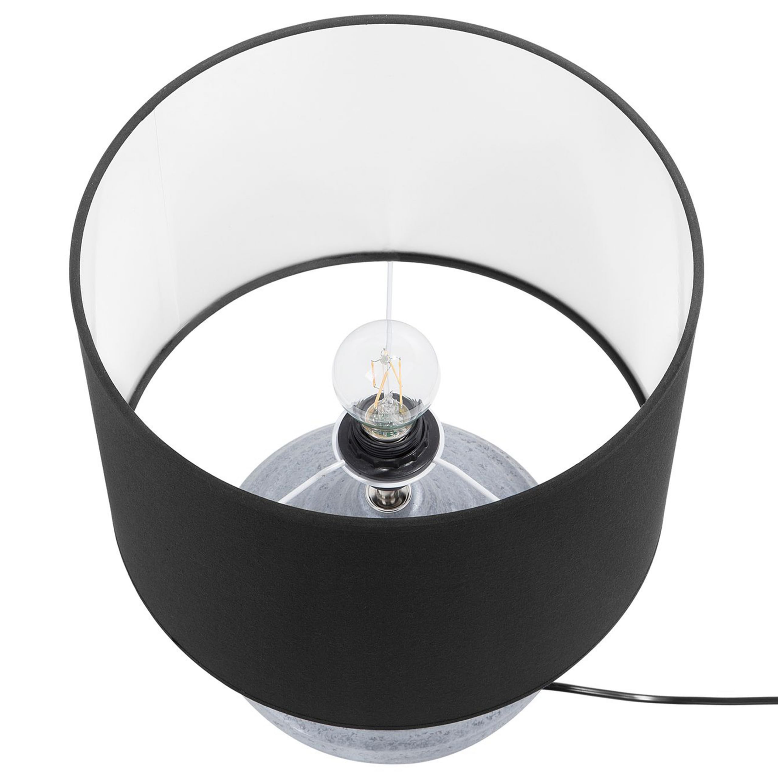 beliani-kuban-tischlampe-silber-schwarz-keramik-e27 image 5