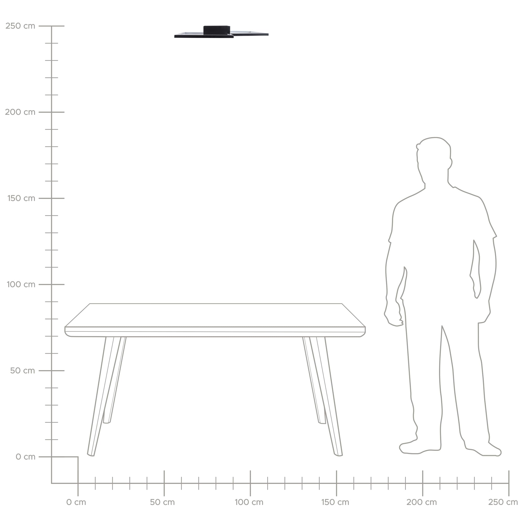beliani-oksu-led-deckenleuchte-schwarz-54-cm-warmwei image 7