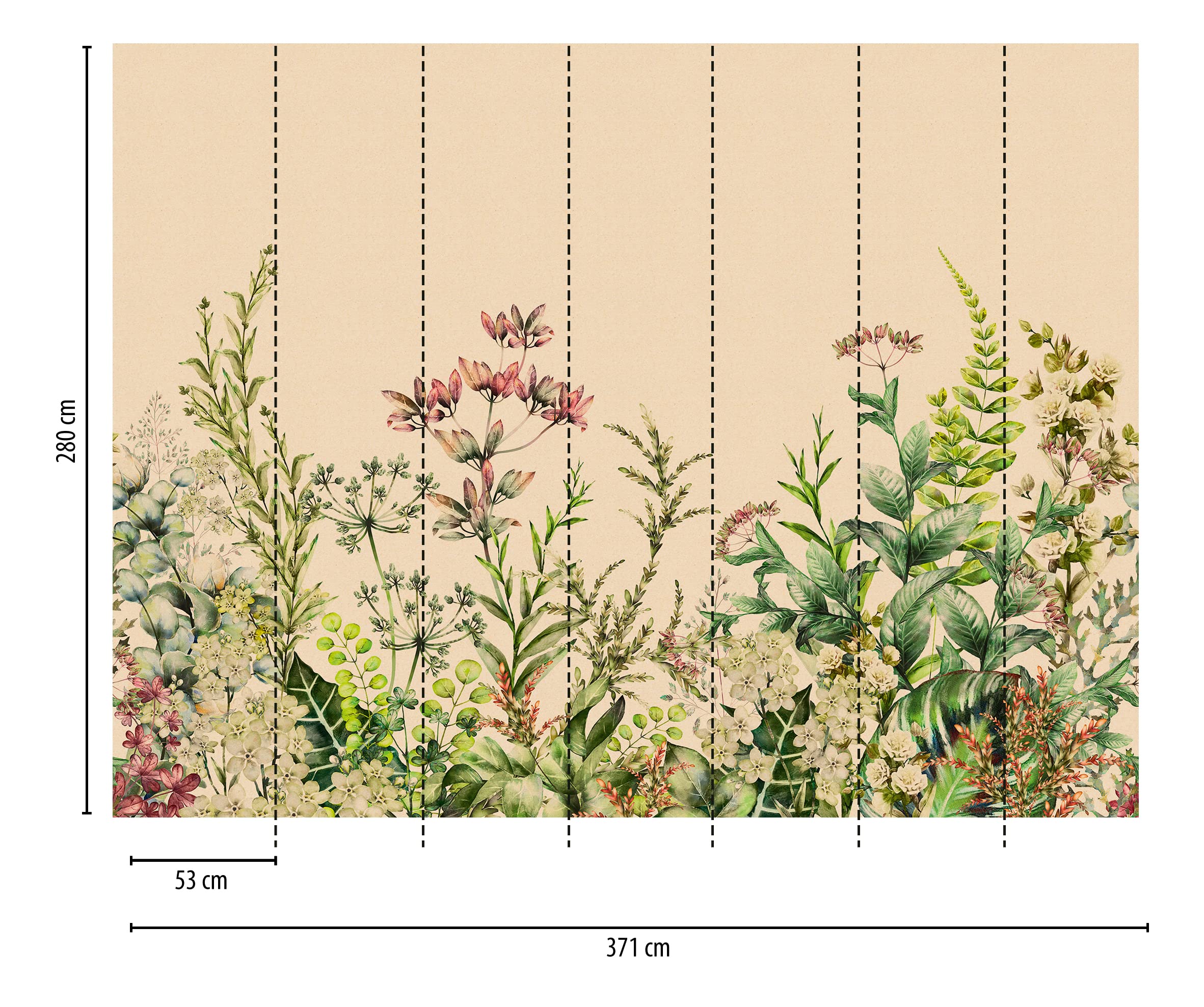 a-s-cr-ation-fototapete-blumenwiese-beige-gr-n-3-71x2-80-m-xxl image 4