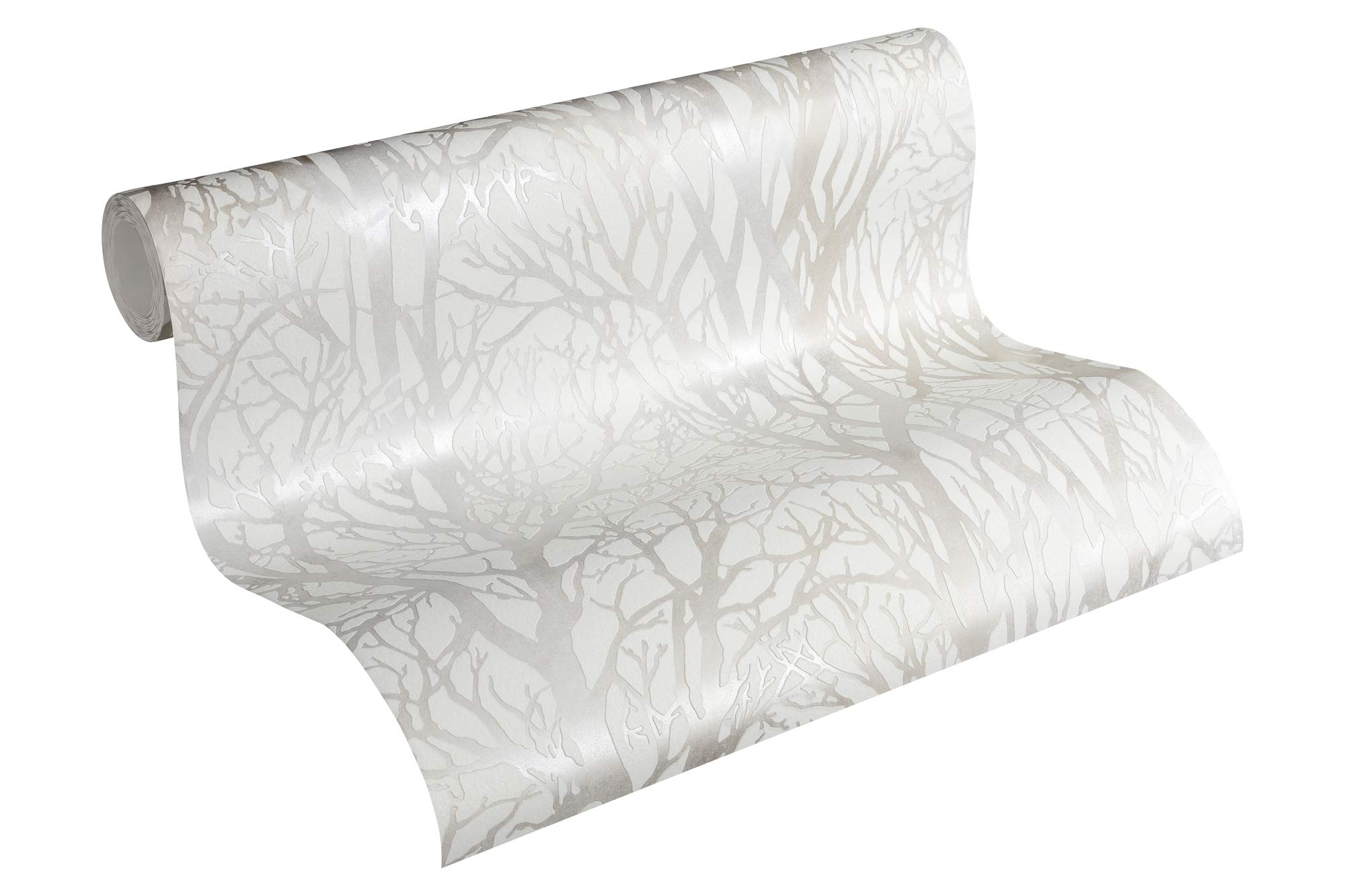 a-s-cr-ation-300941-vliestapete-wald-wei-silber-metallic image 1