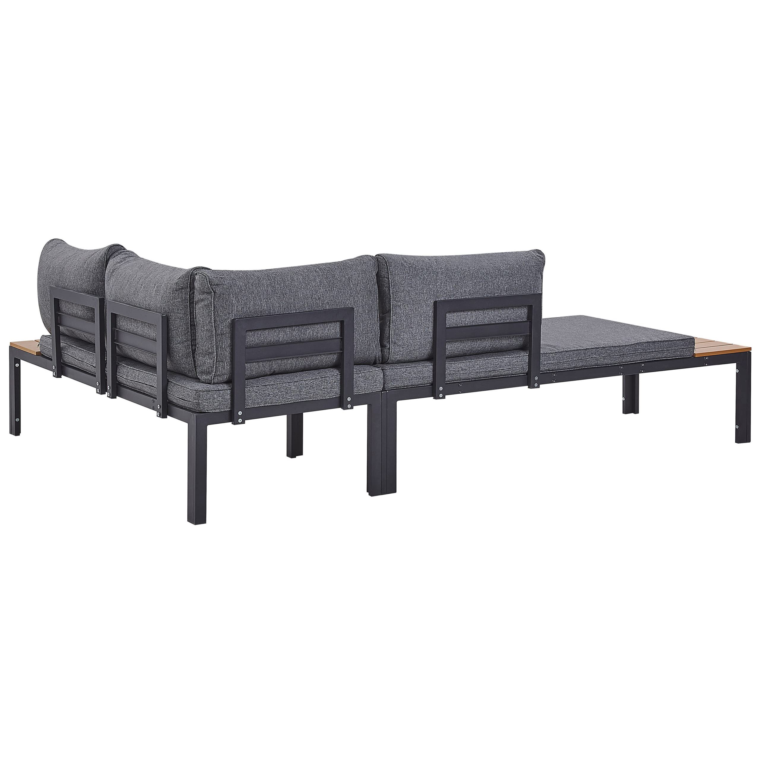 beliani-pienza-ii-gartenlounge-set-4-sitzer-schwarz-grau-ecksofa image 8