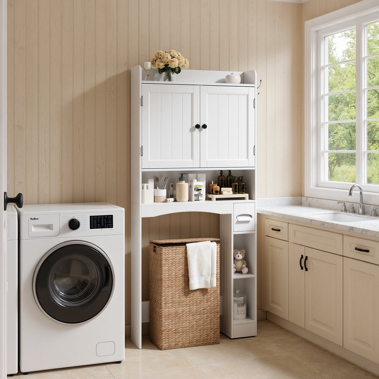 bealife-ap20-badezimmerschrank-wei-82x20x179-wasserfest image 4