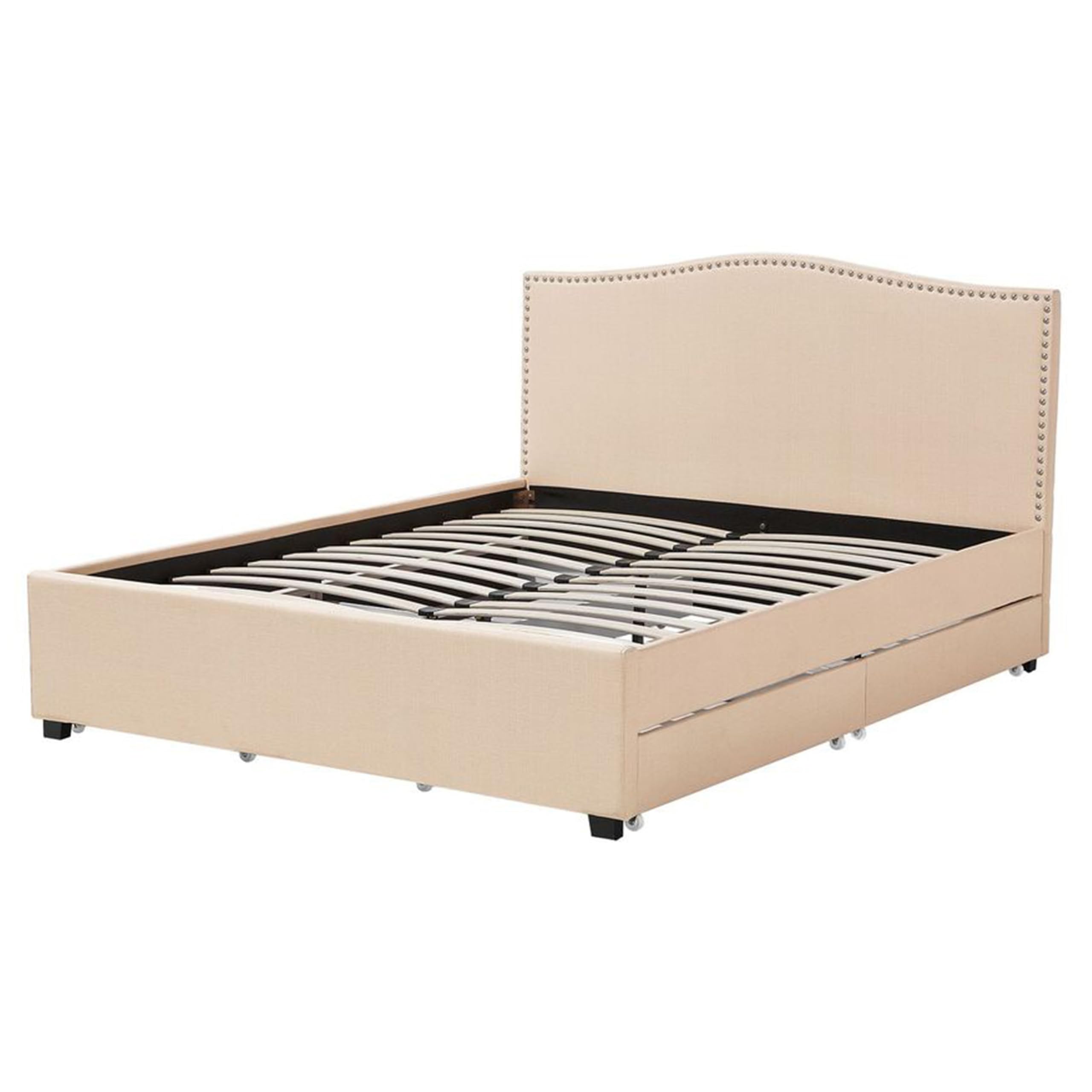 beliani-betten-montpellier-polsterbett-160x200-beige image 6