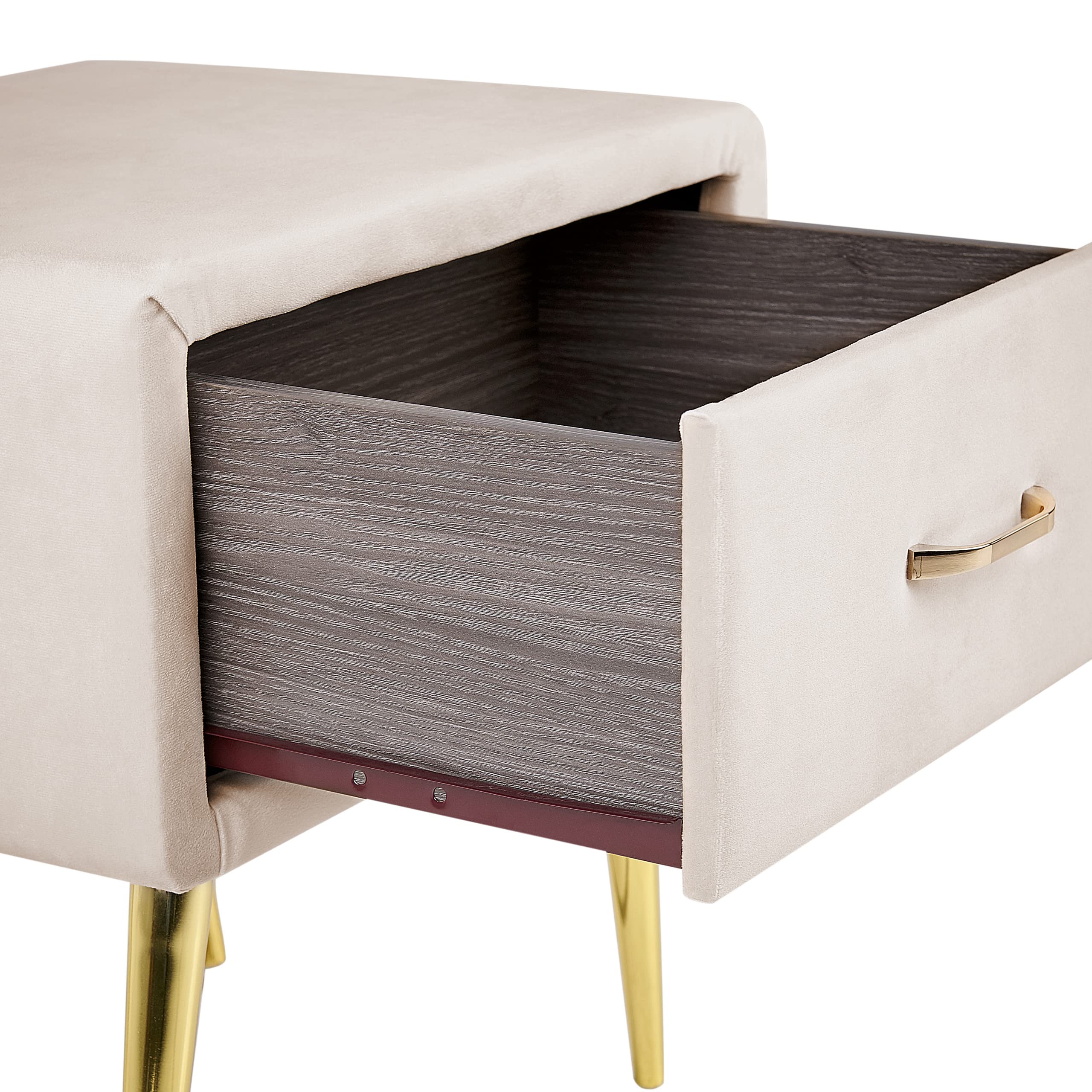beliani-flayat-nachttisch-beige-samt-mit-schublade-gold image 7