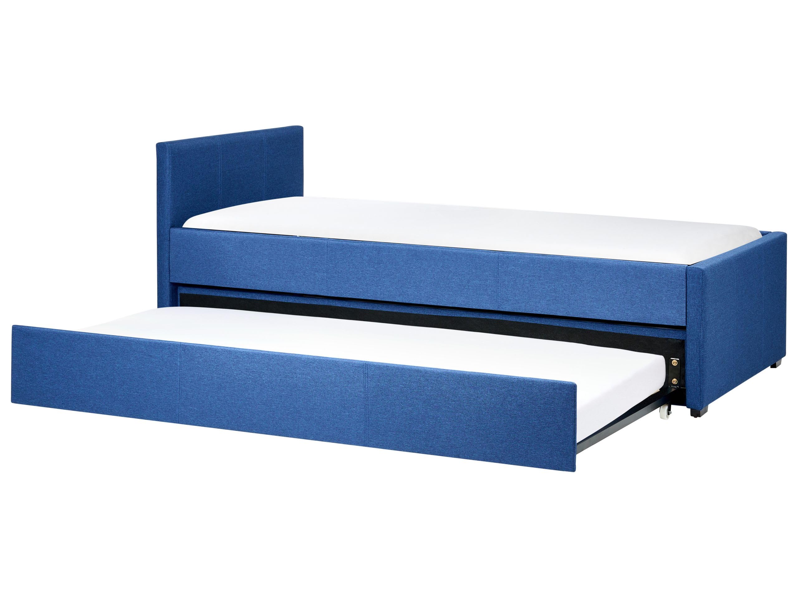 beliani-marmande-tagesbett-90x200-blau-leinenoptik-ausziehbar image 1