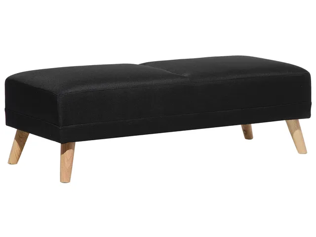beliani-florli-ottomane-hocker-schwarz-stoff-holzbeine image 1