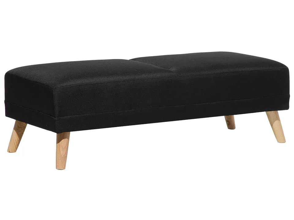 beliani-florli-ottomane-hocker-schwarz-stoff-holzbeine image 1