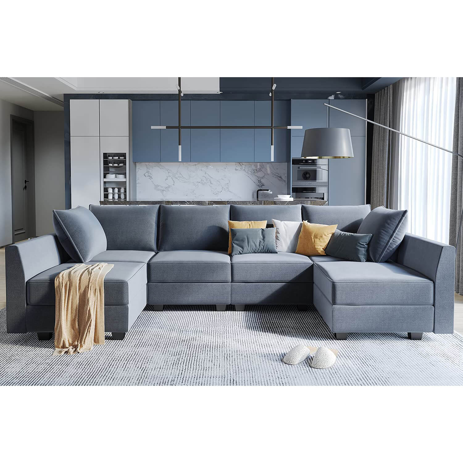 homall-sofa-ecksofa-l-form-mit-ottomane-und-stauraum image 8
