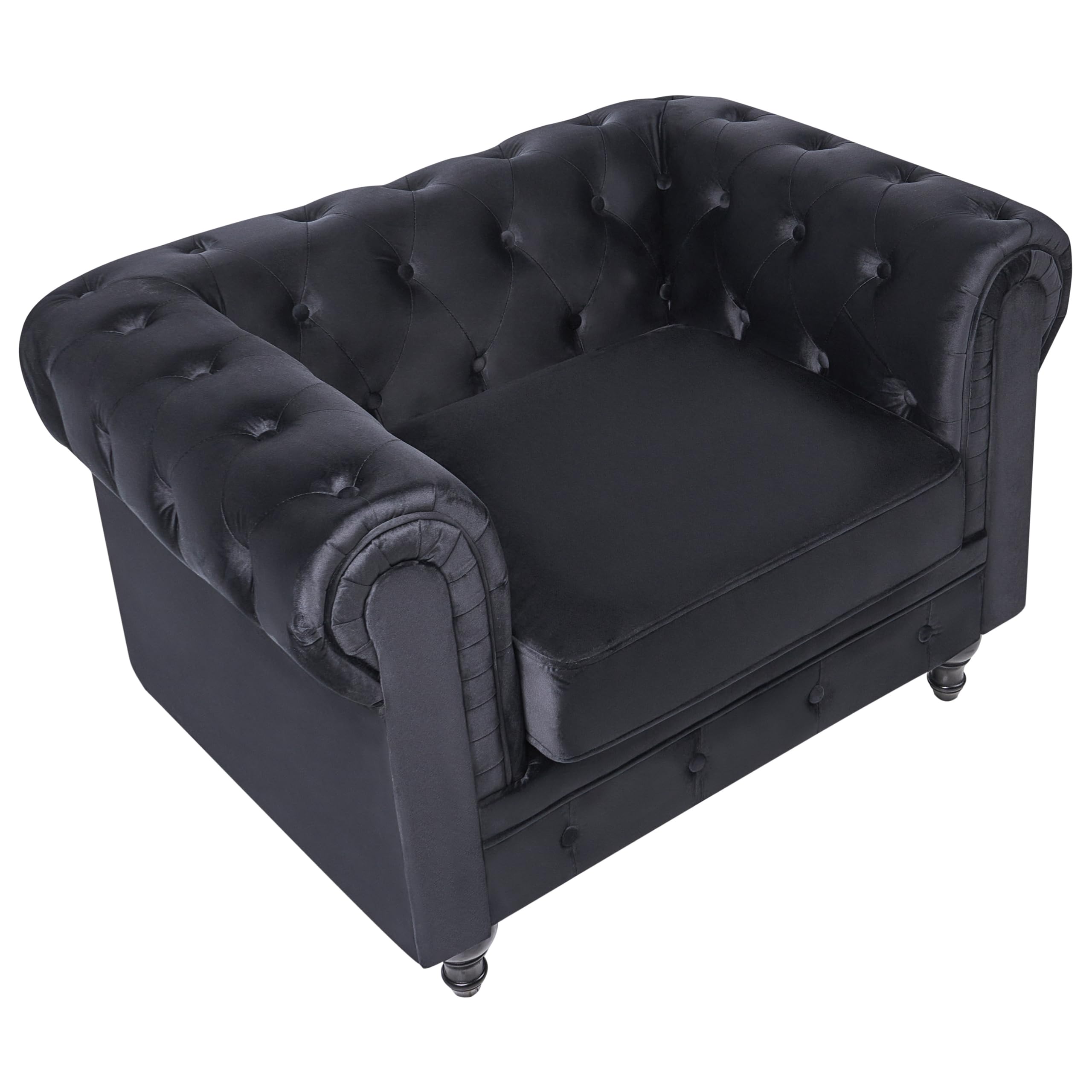 beliani-chesterfield-sessel-samt-schwarz-englisch image 5