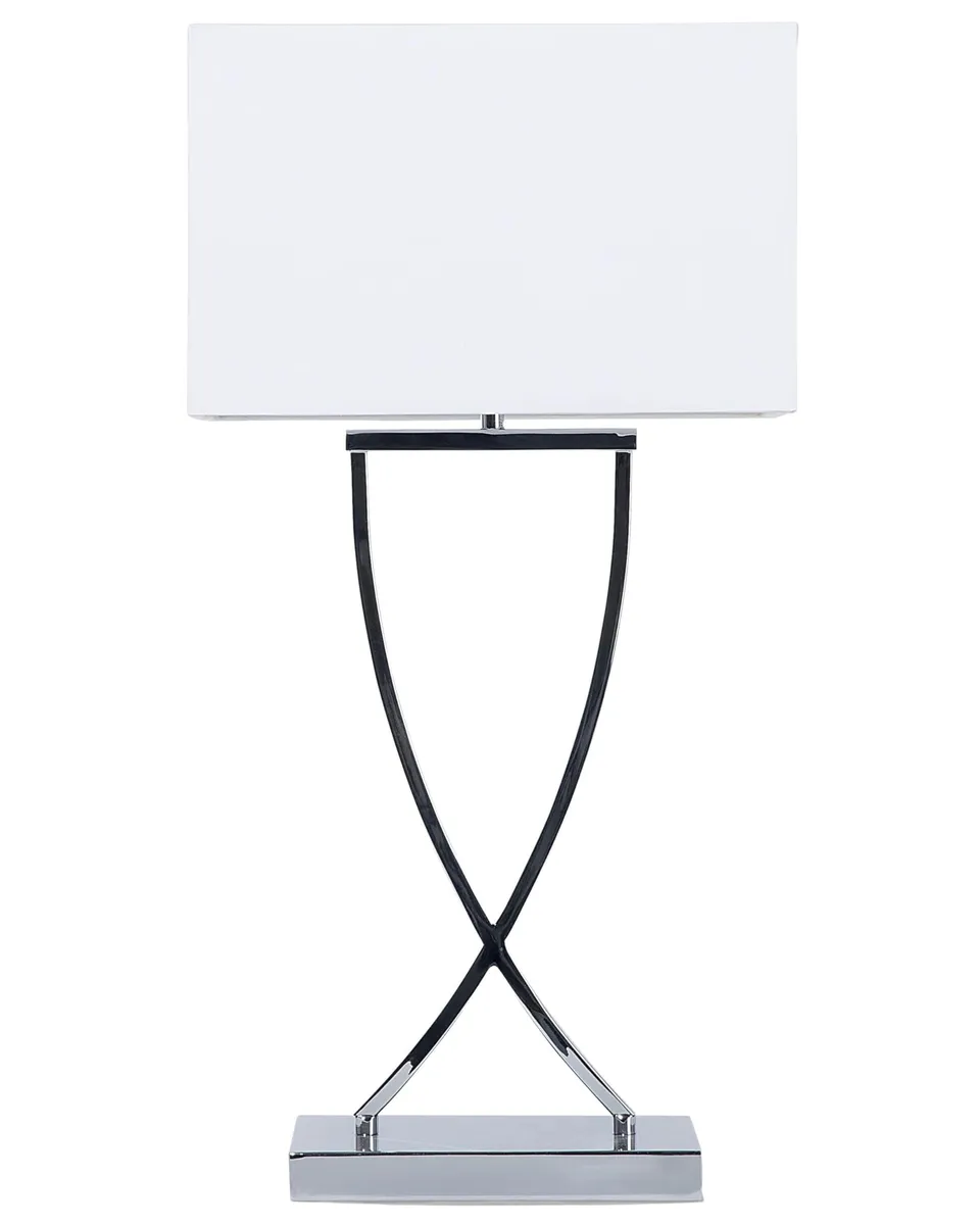 beliani-yasuni-tischleuchte-wei-silber-63-cm-e14-schirm image 1