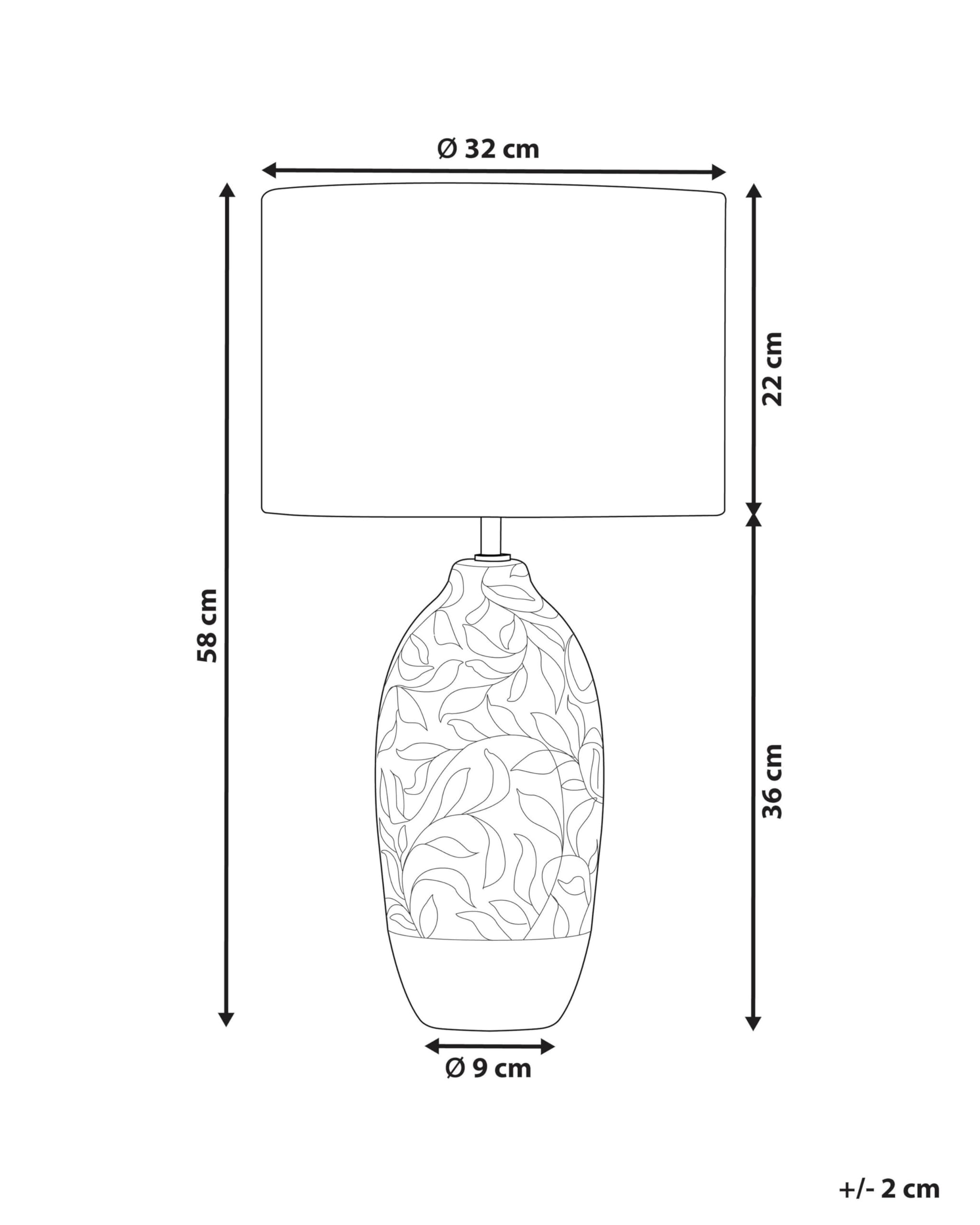 beliani-ataba-tischlampe-blau-keramik-58-cm-bl-tter image 3