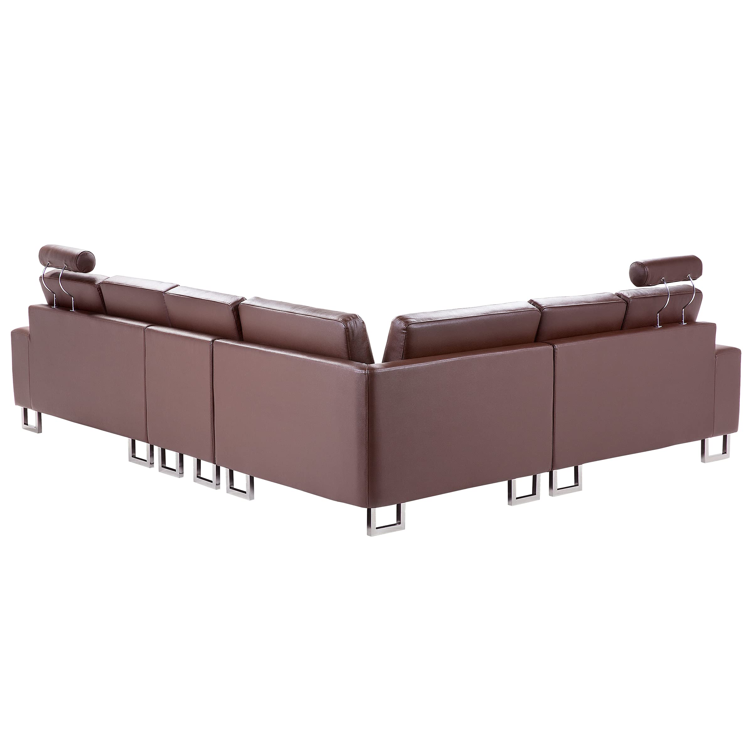 beliani-sofas-stockholm-ledersofa-rechts-braun image 5