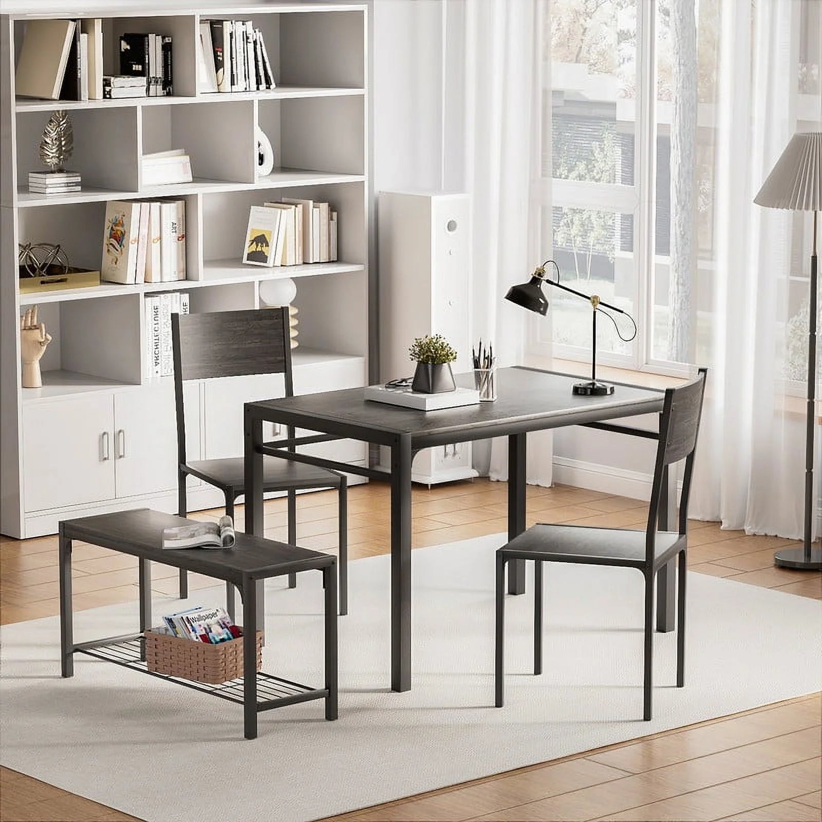 homall-patio-furniture-esstisch-set-4-teilig-grau-holz-f-r-4-personen image 3
