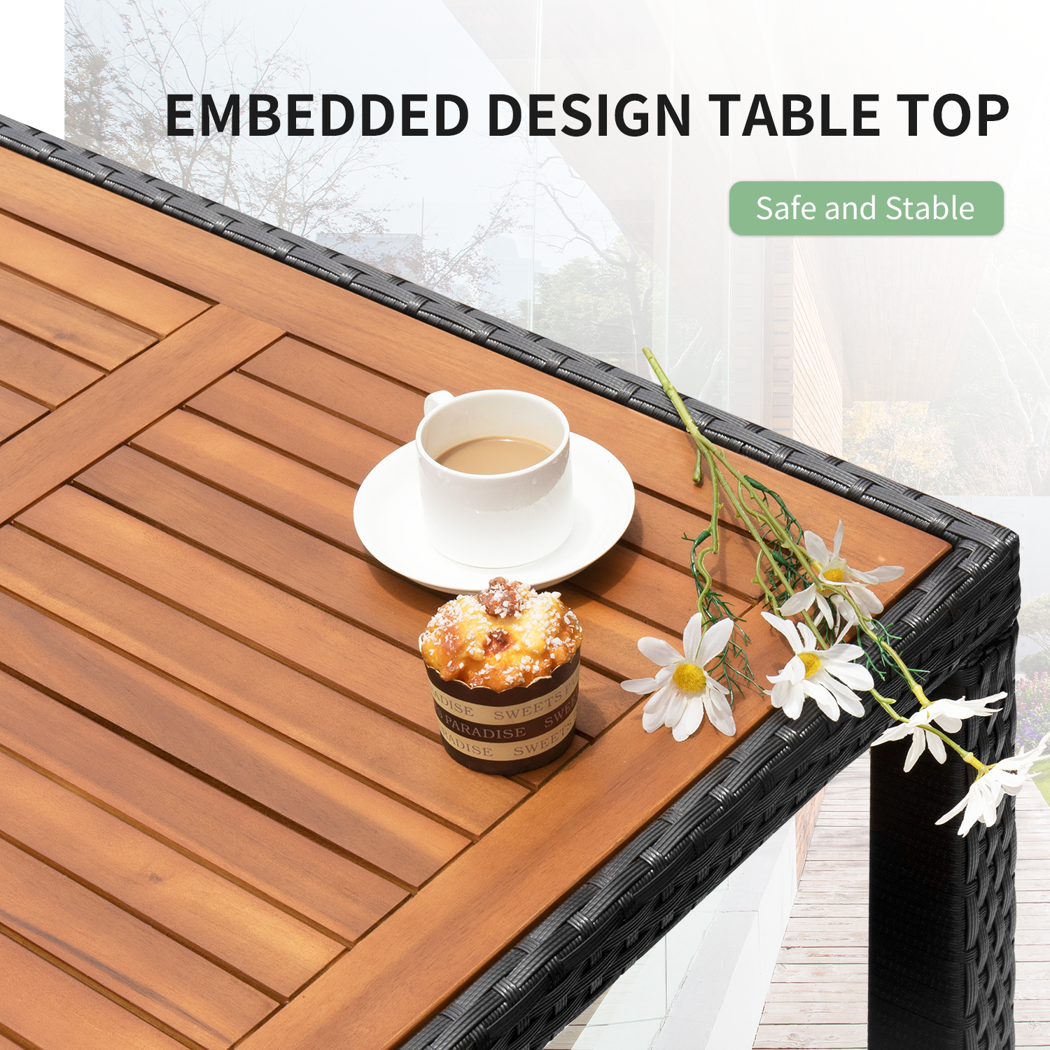 homall-patio-furniture-essgruppe-rattan-7-teilig-akazientisch image 5