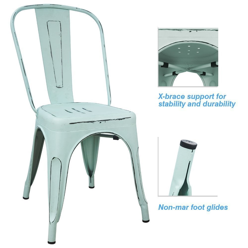 homall-modern-dining-chair-essstuhl-4er-set-blau-stapelbar image 5