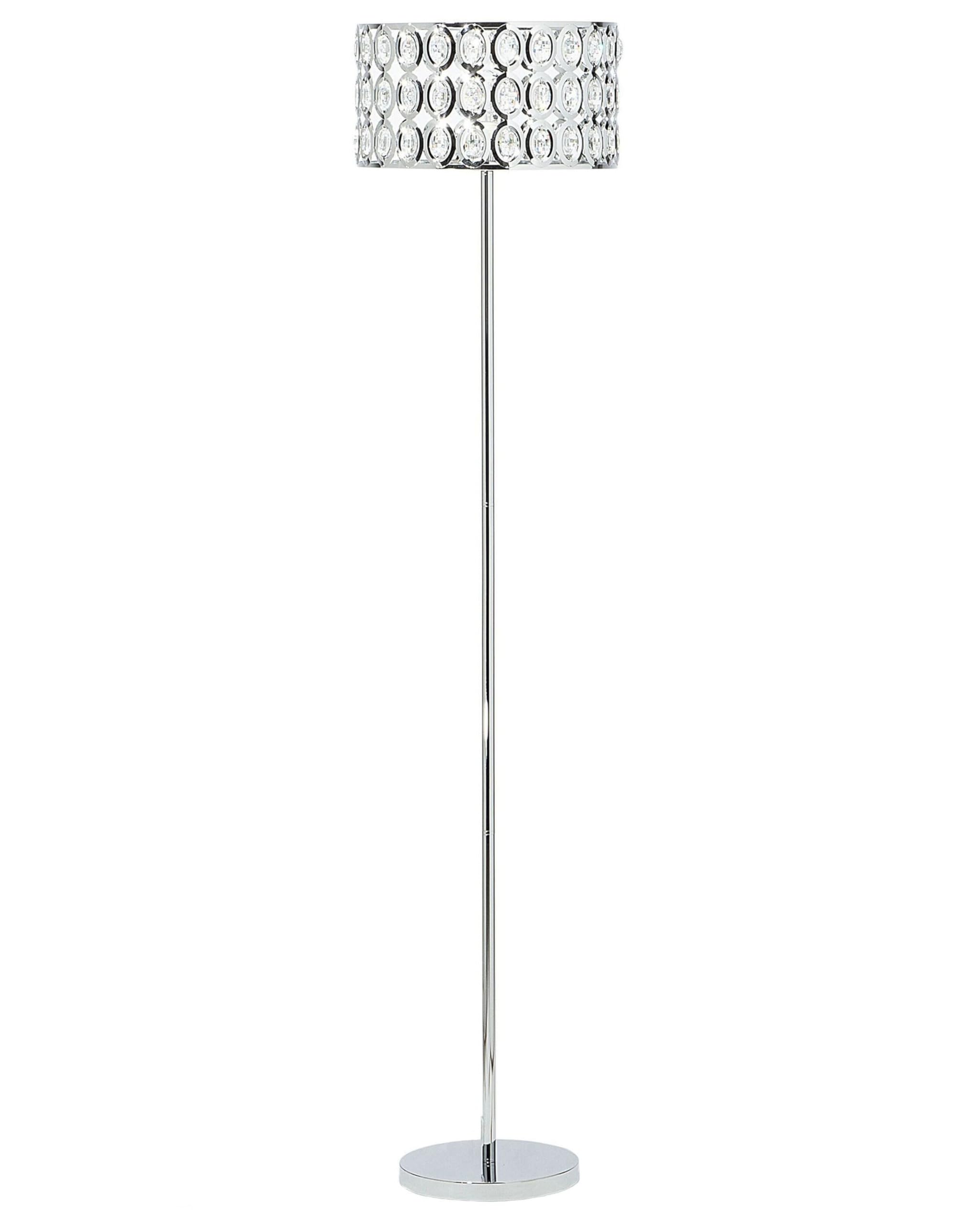 beliani-tenna-stehlampe-silber-chrom-kristall-160cm image 1