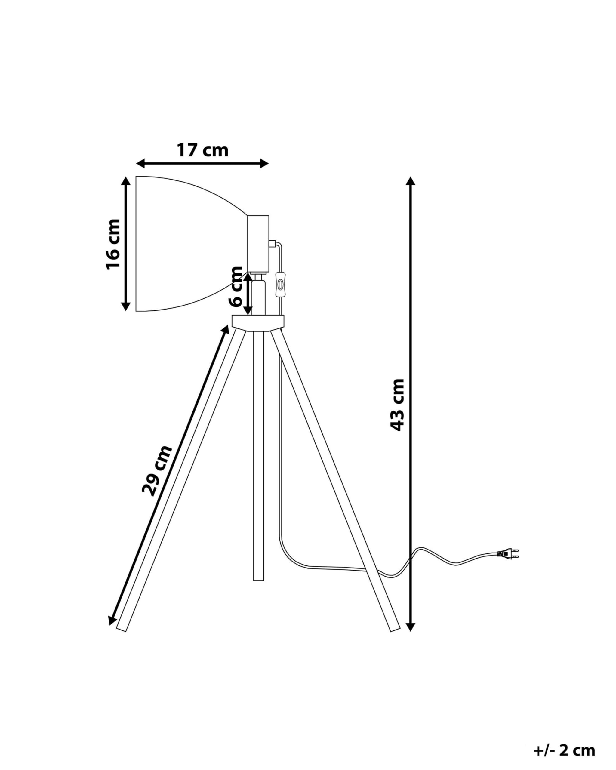 beliani-tamega-tischleuchte-wei-metall-e27-stativ image 3