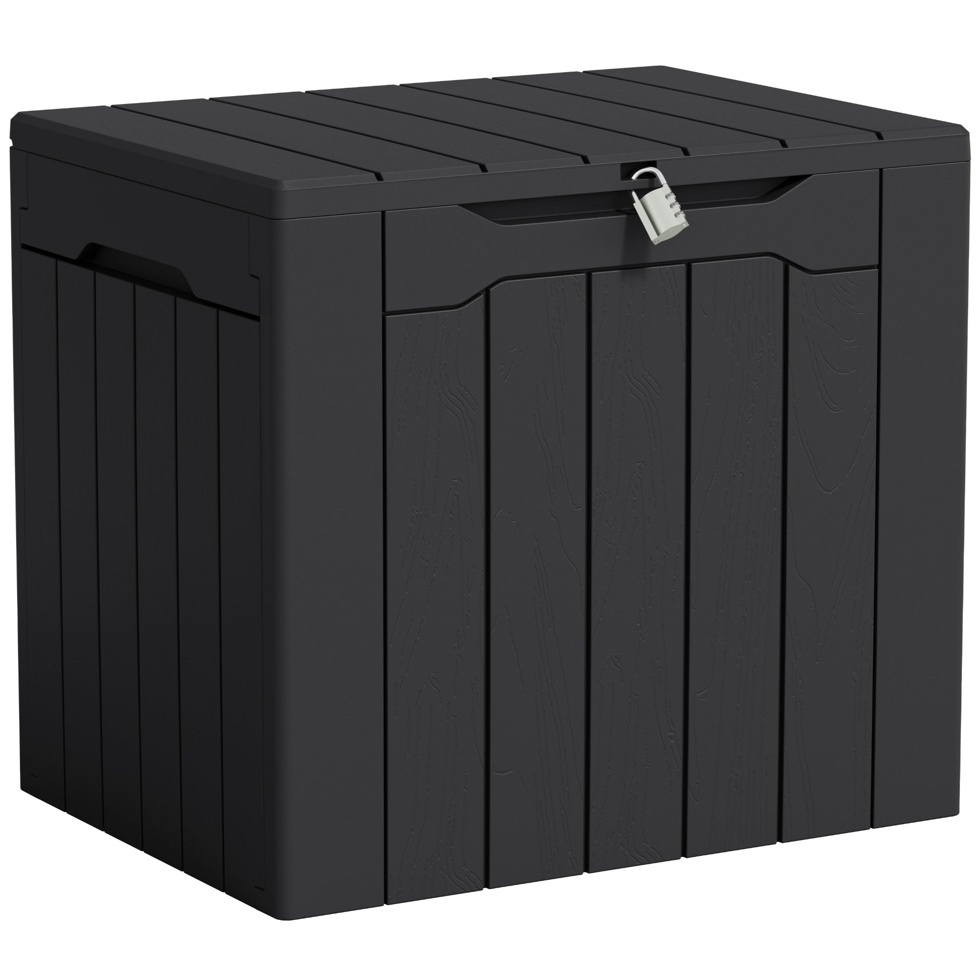 homall-patio-furniture-deck-box-117l-schwarz-wetterfest-bank image 6
