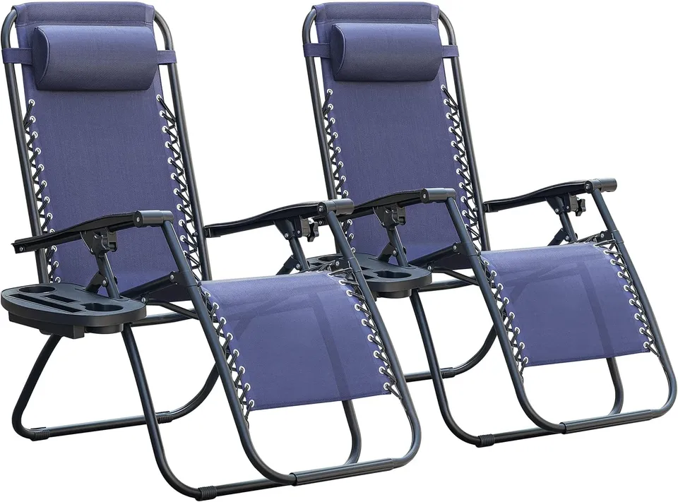 homall-patio-furniture-zero-gravity-liegestuhl-blau-2er-set image 1