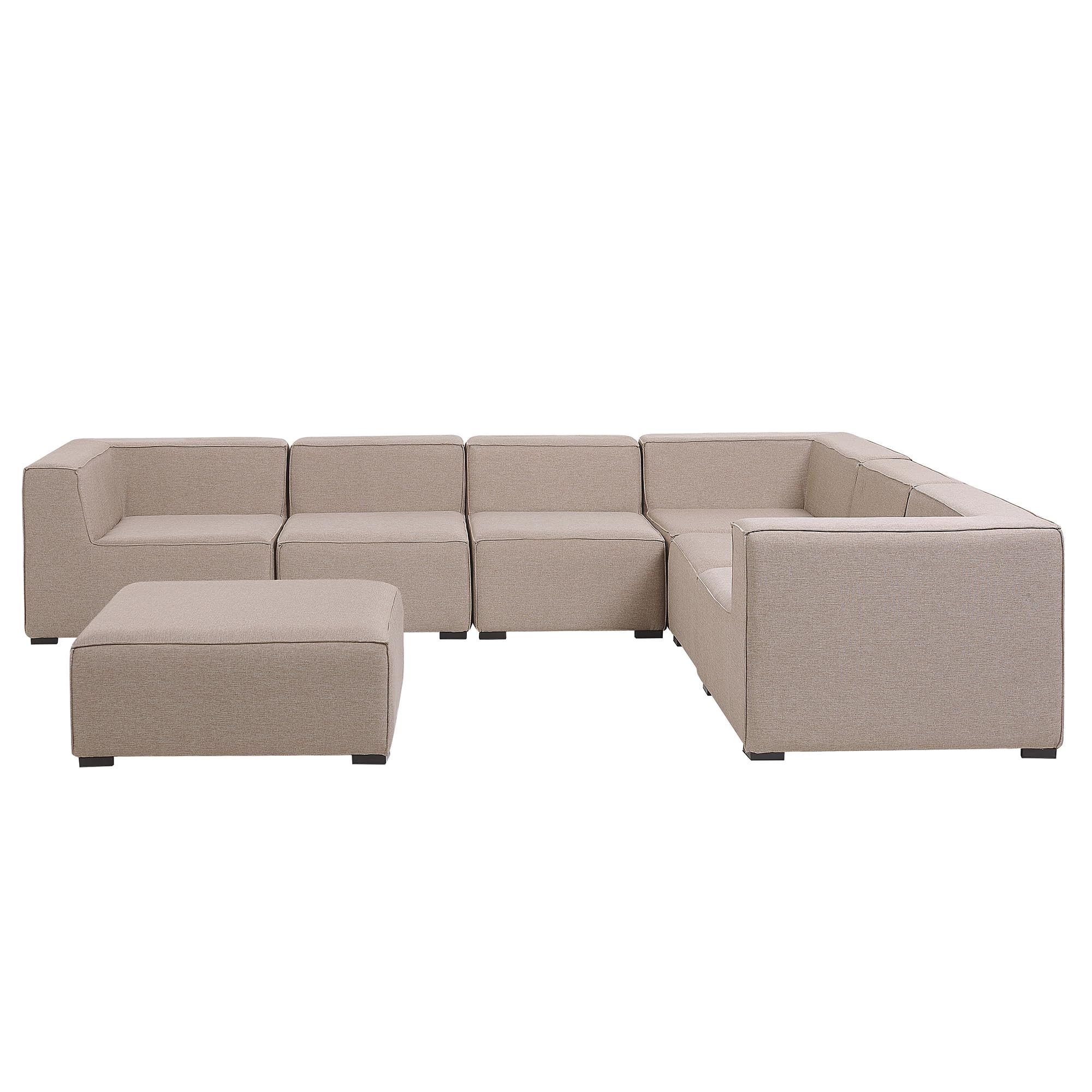 beliani-gartenm-bel-arezzo-lounge-set-beige-rechts-7-tlg image 4