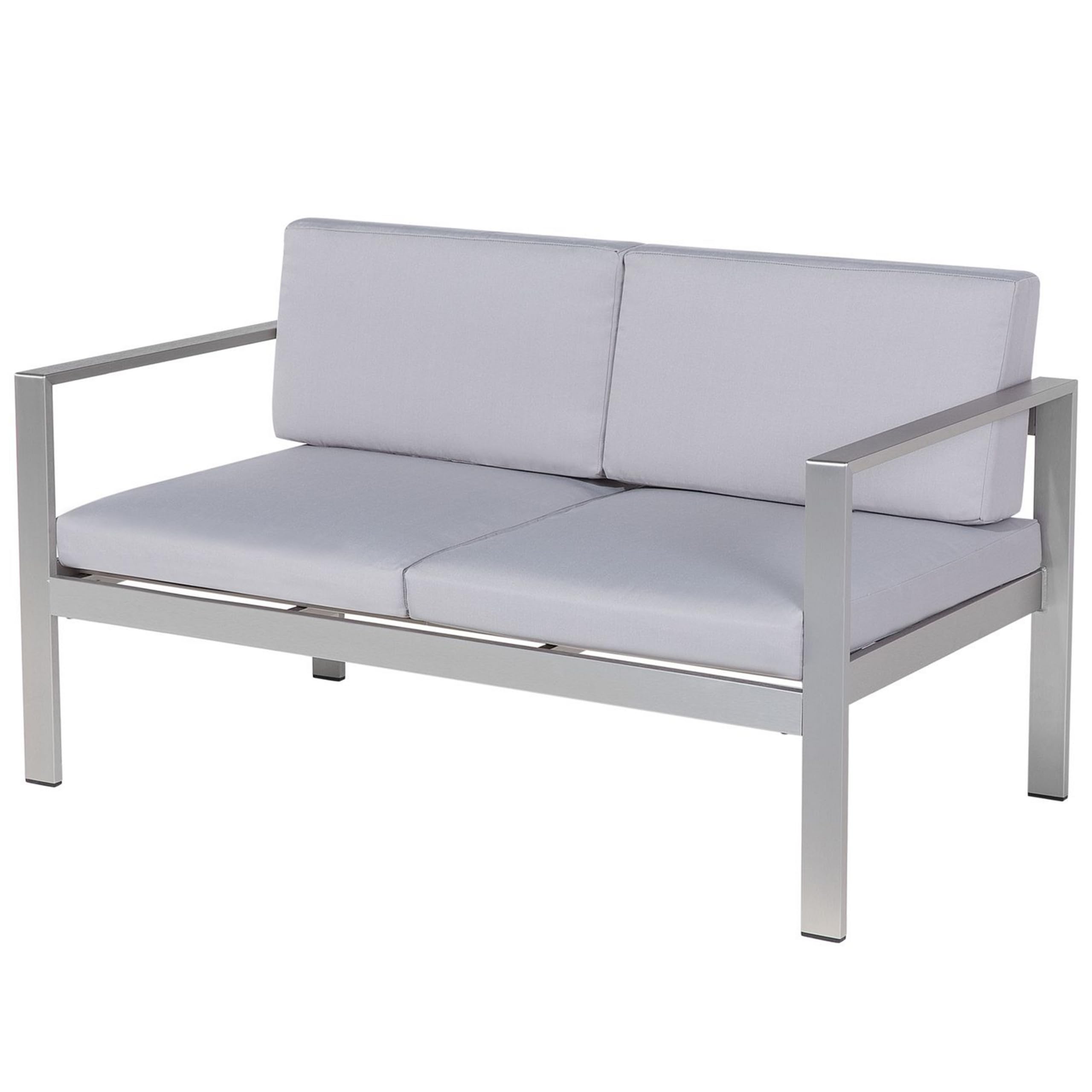 beliani-salerno-gartenset-4-personen-hellgrau-aluminium image 4