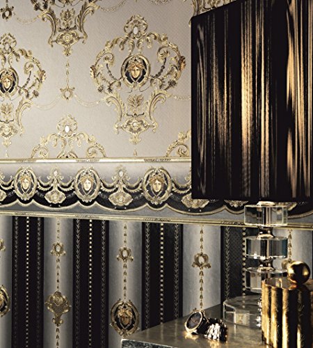 a-s-cr-ation-hermitage-6552-71-satintapete-schwarz-gold image 8