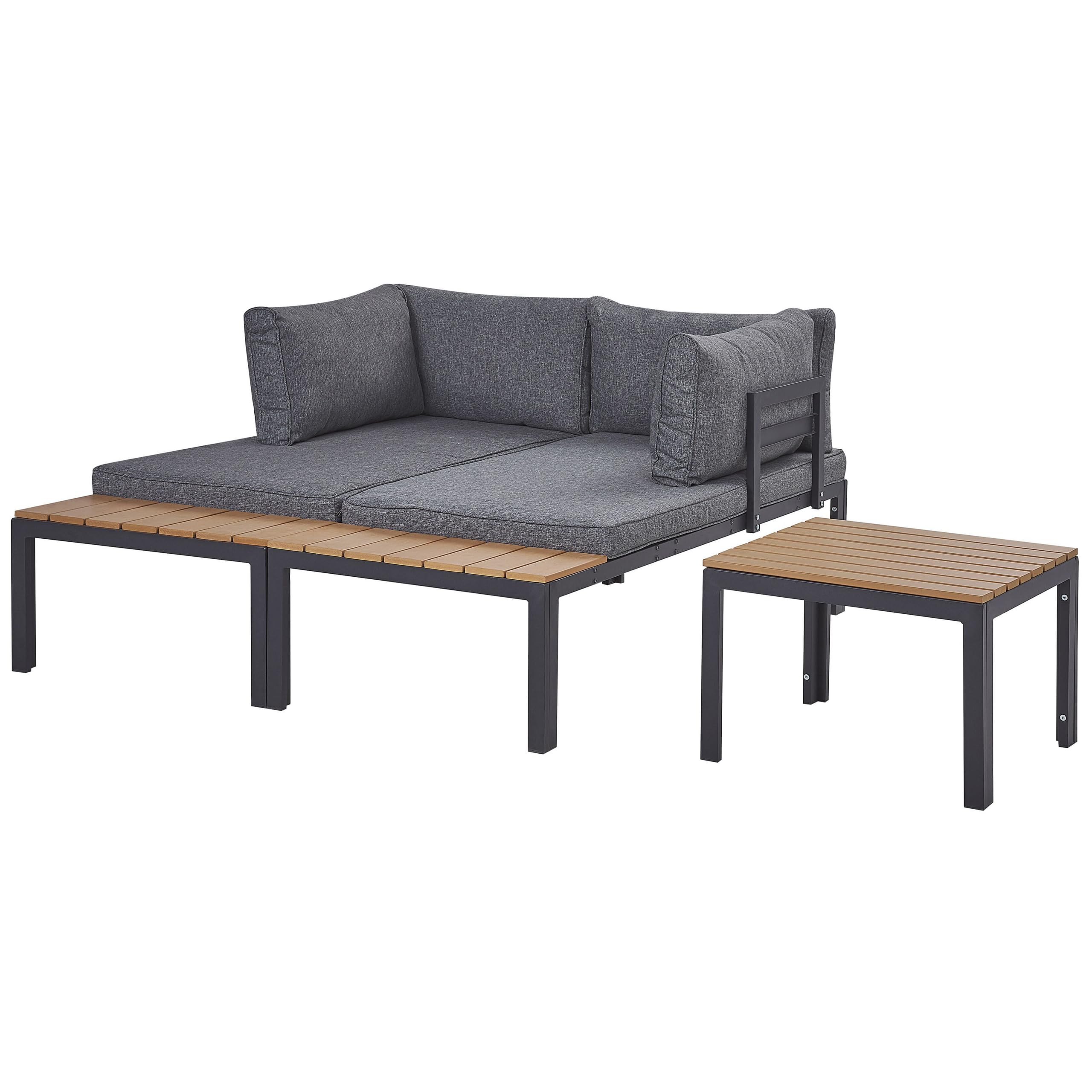 beliani-pienza-ii-gartenlounge-set-4-sitzer-schwarz-grau-ecksofa image 5