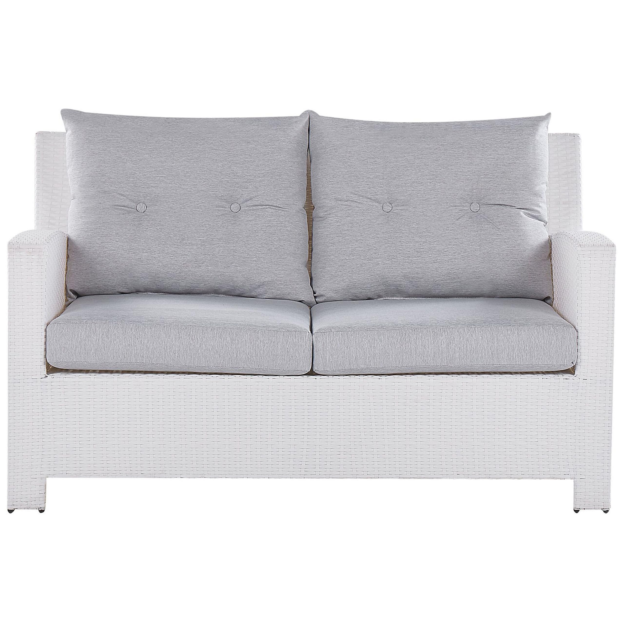 beliani-san-marino-loungeset-rattan-wei-4-personen image 4