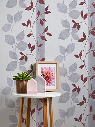 a-s-cr-ation-paloma-300925-vliestapete-floral-grau-rot image 8