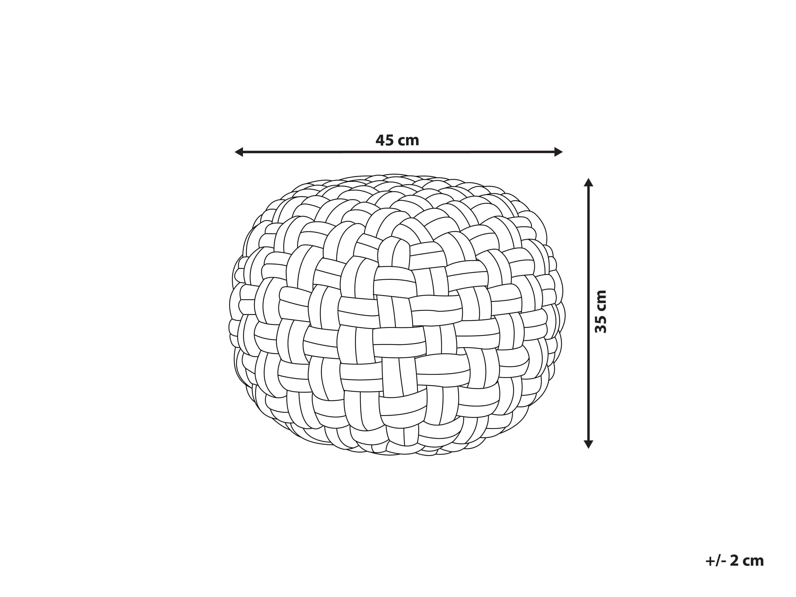 beliani-hopa-pouf-45x35-cm-rot-samt-rund-boho image 3
