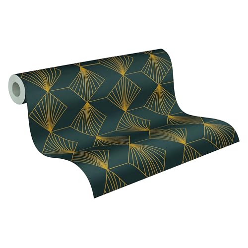 a-s-cr-ation-french-affair-361562-vliestapete-schwarz-gold-geometrisch image 7