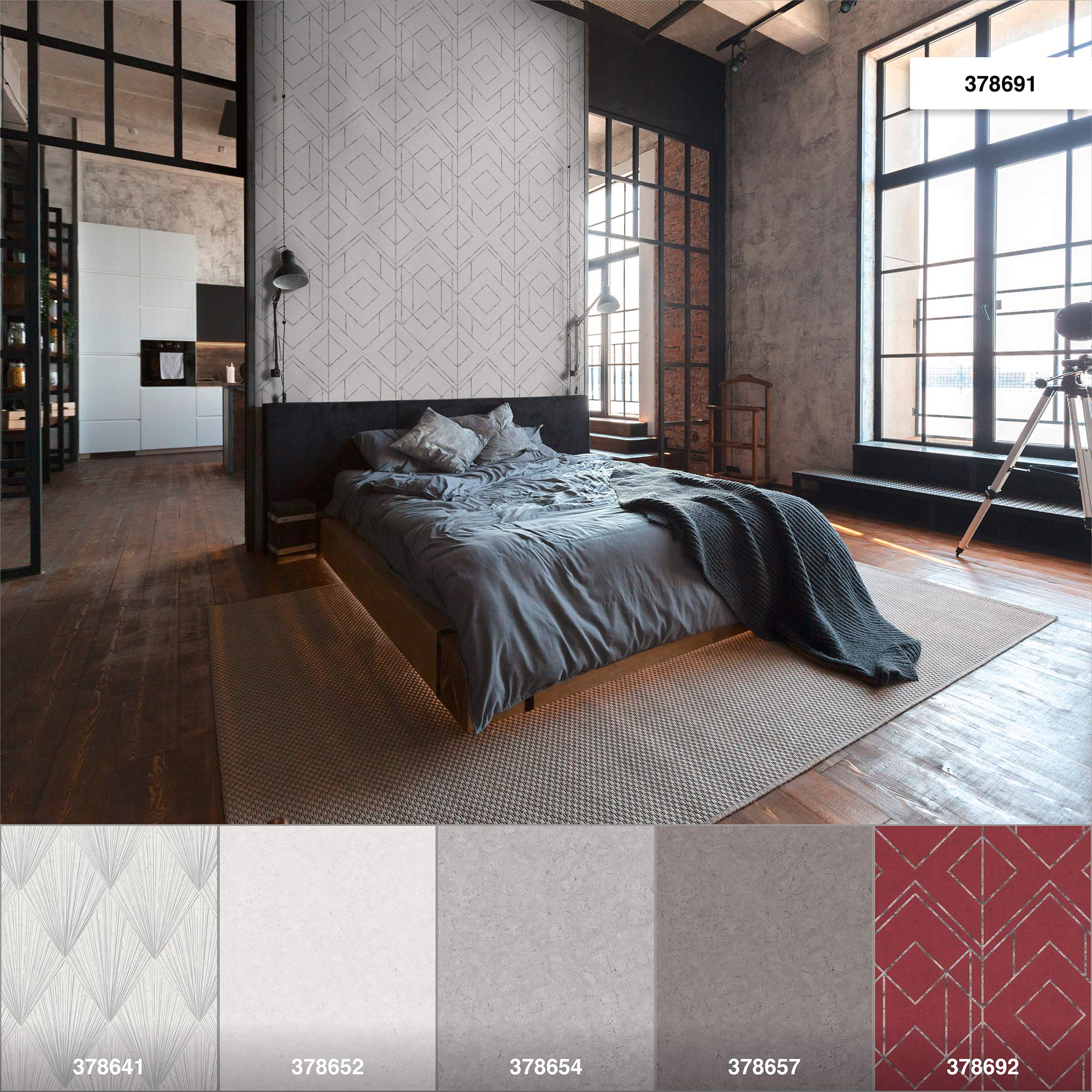 livingwalls-metropolitan-stories-ava-378691-grau-metallic-vlies image 6