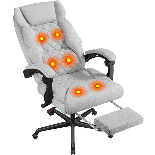homall-recliner-chair-massage-b-rostuhl-schwarz-mit-w-rme image 1