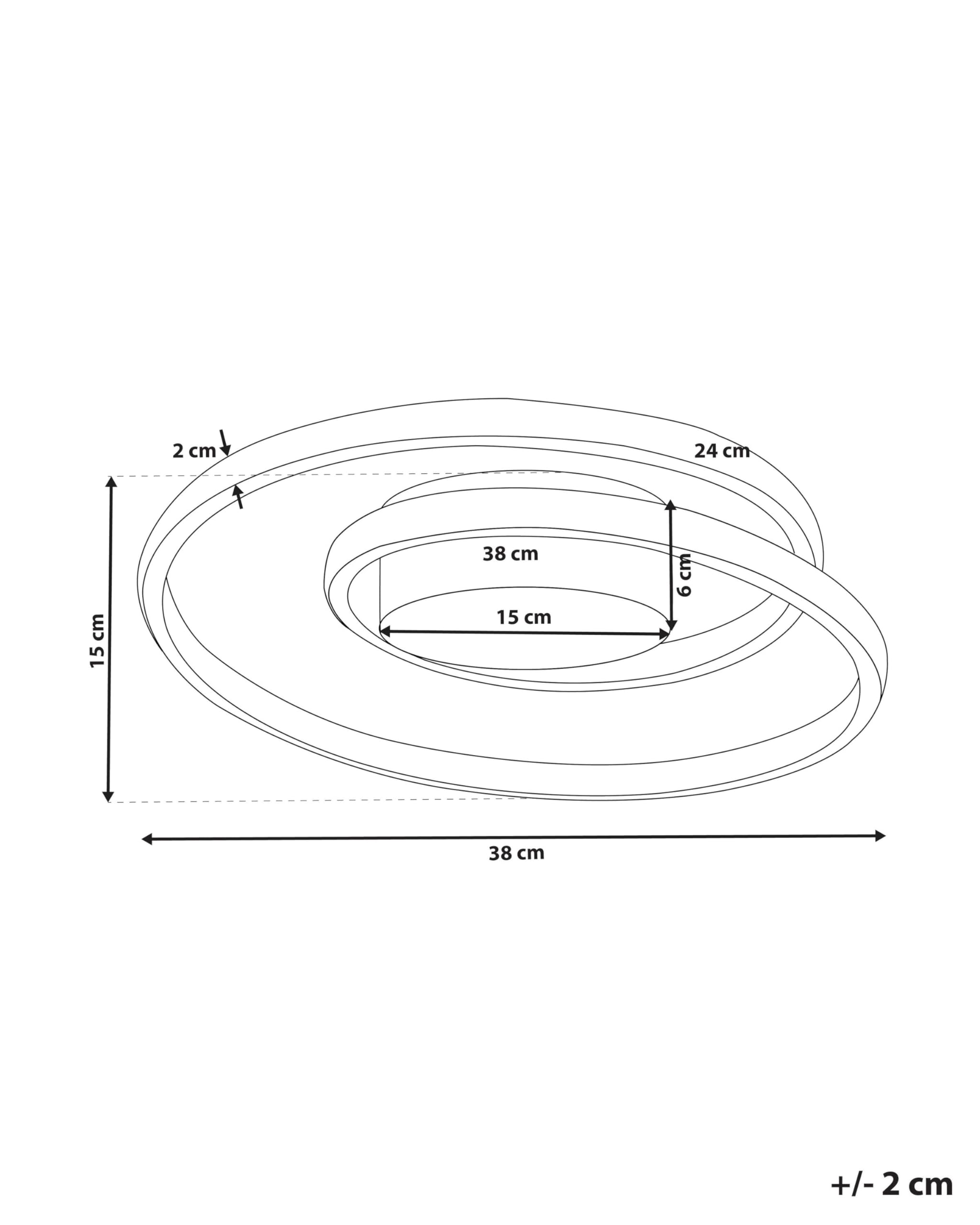 beliani-naryn-deckenleuchte-led-schwarz-spiral-wohnzimmer image 3