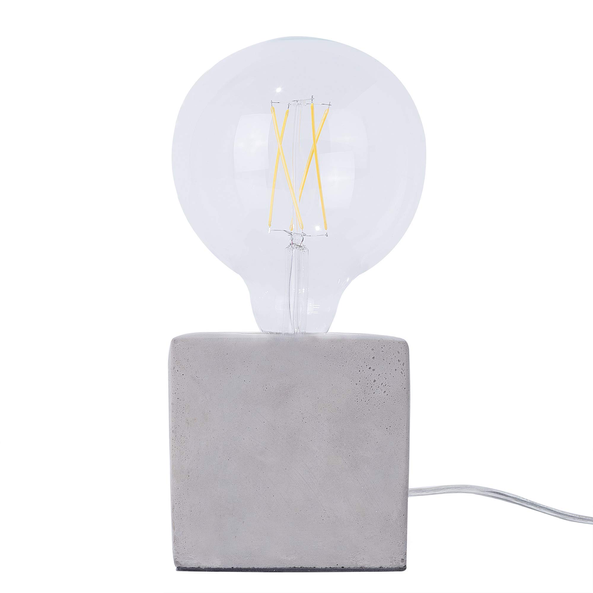 beliani-deva-tischleuchte-beton-grau-e27-tischlampe image 3