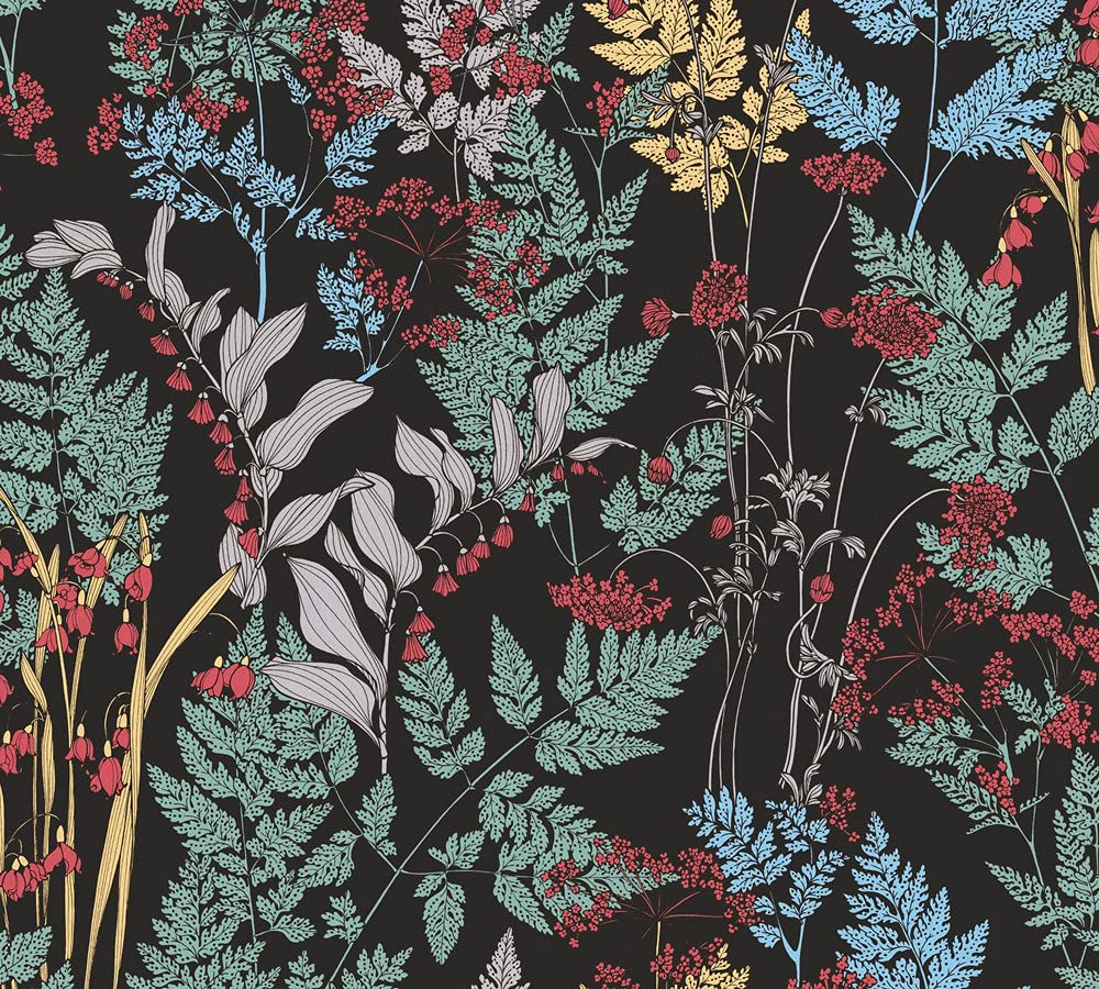 architects-paper-floral-impression-37751-1-vliestapete-blumen-schwarz image 2